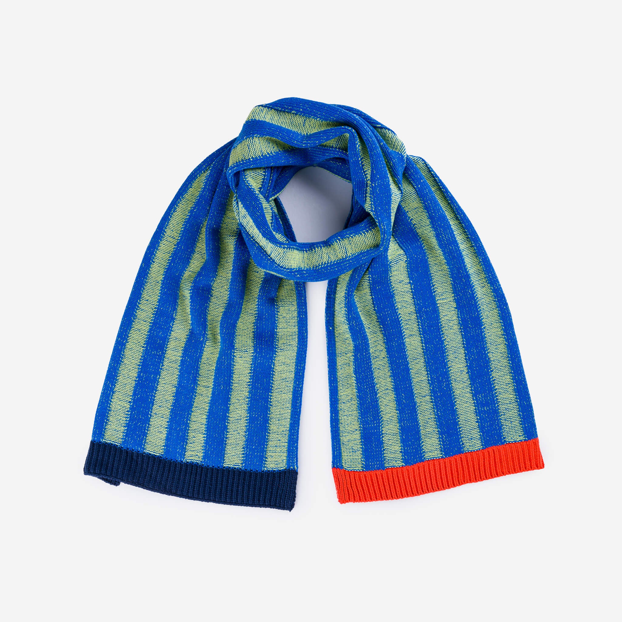 Big Stripe Knit Scarf - Image 4