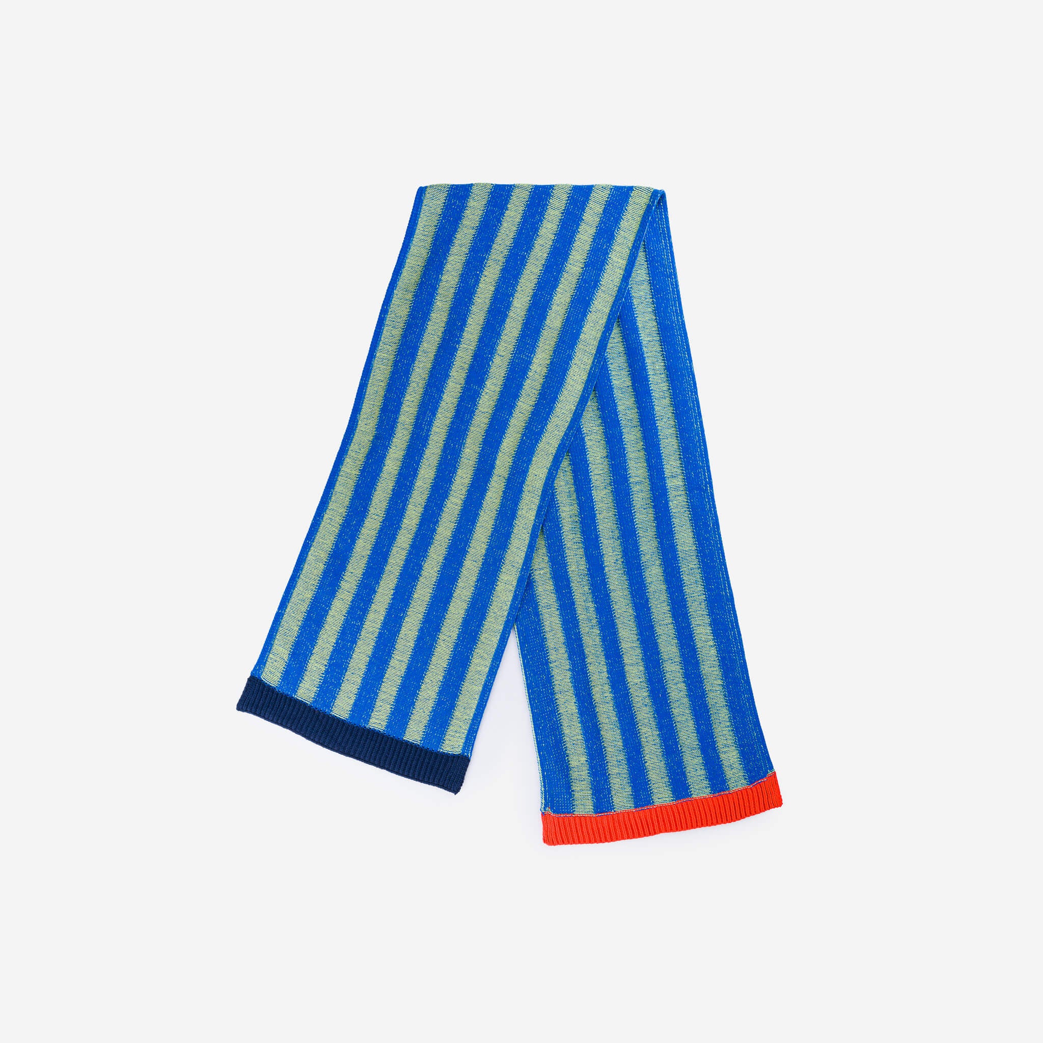 Big Stripe Knit Scarf - Image 5