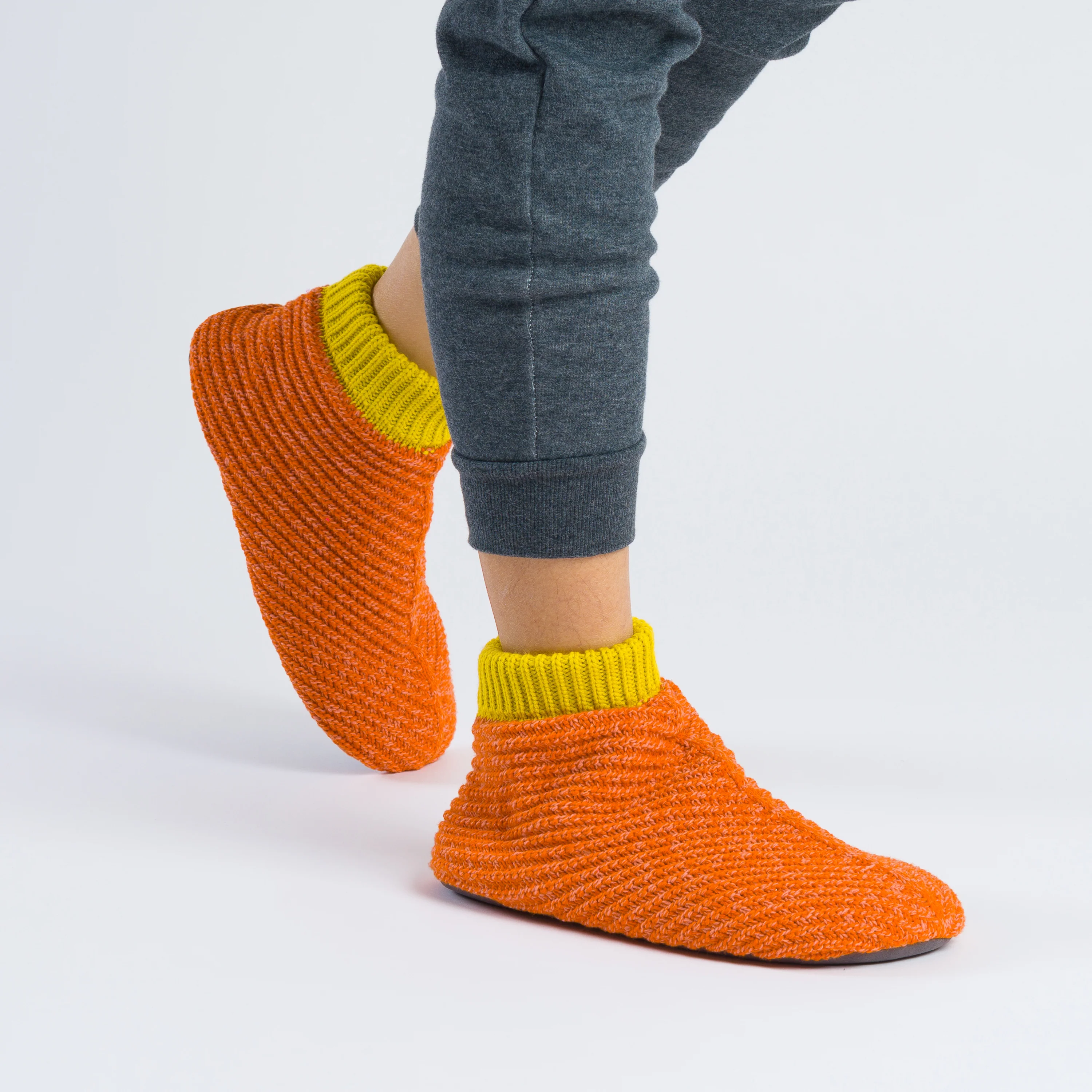 Chevron Knit Bootie Slippers - Image 13