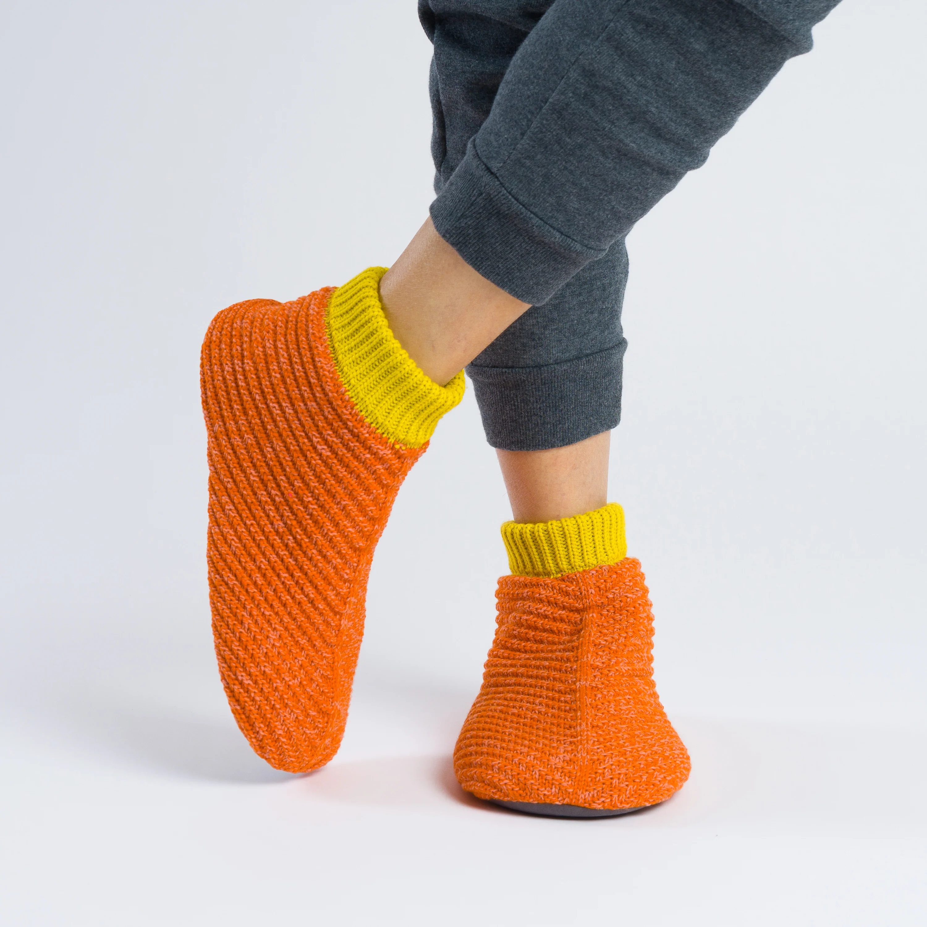Chevron Knit Bootie Slippers - Image 14