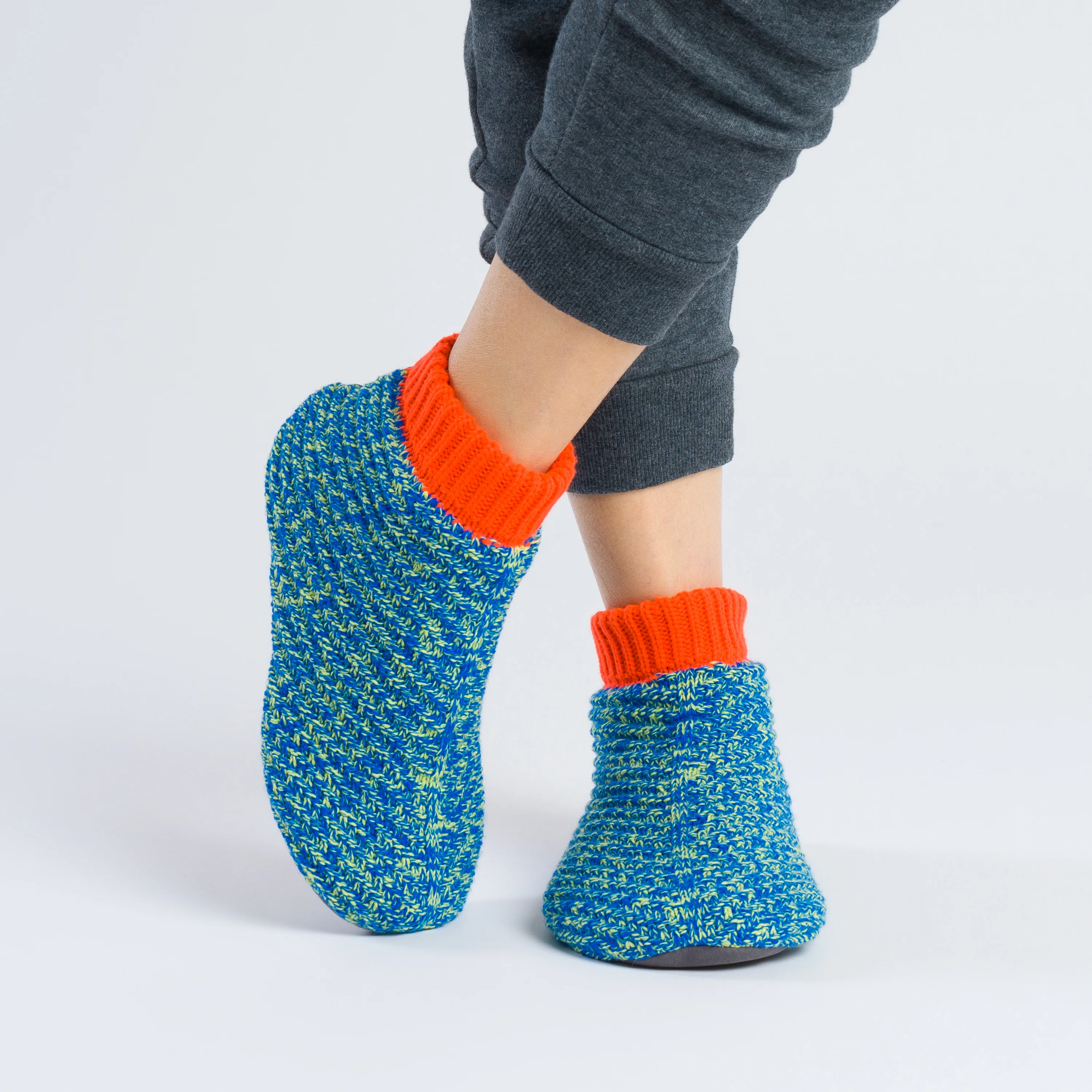 Chevron Knit Bootie Slippers - Image 9