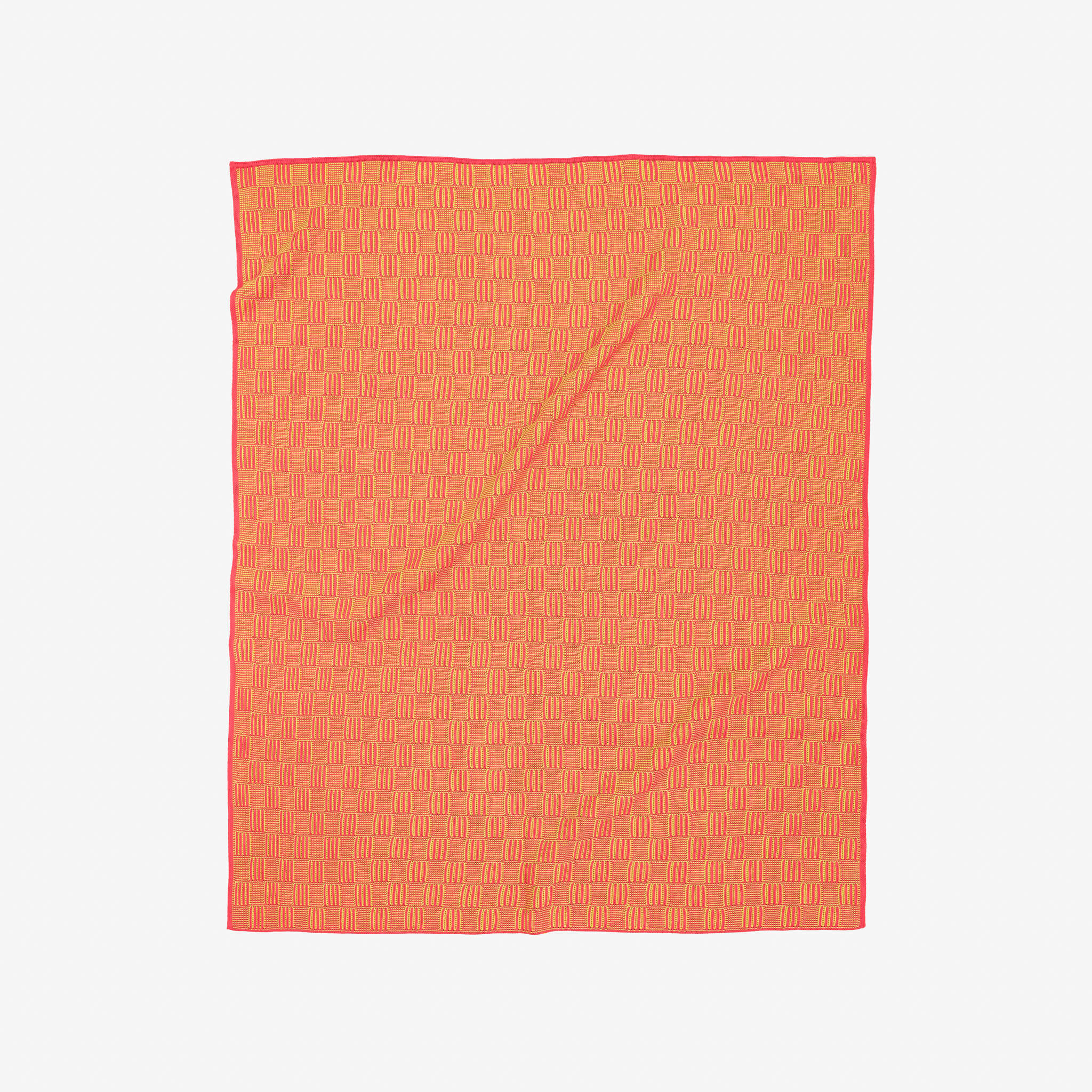Chunky Checkerboard Knit Throw - Image 3