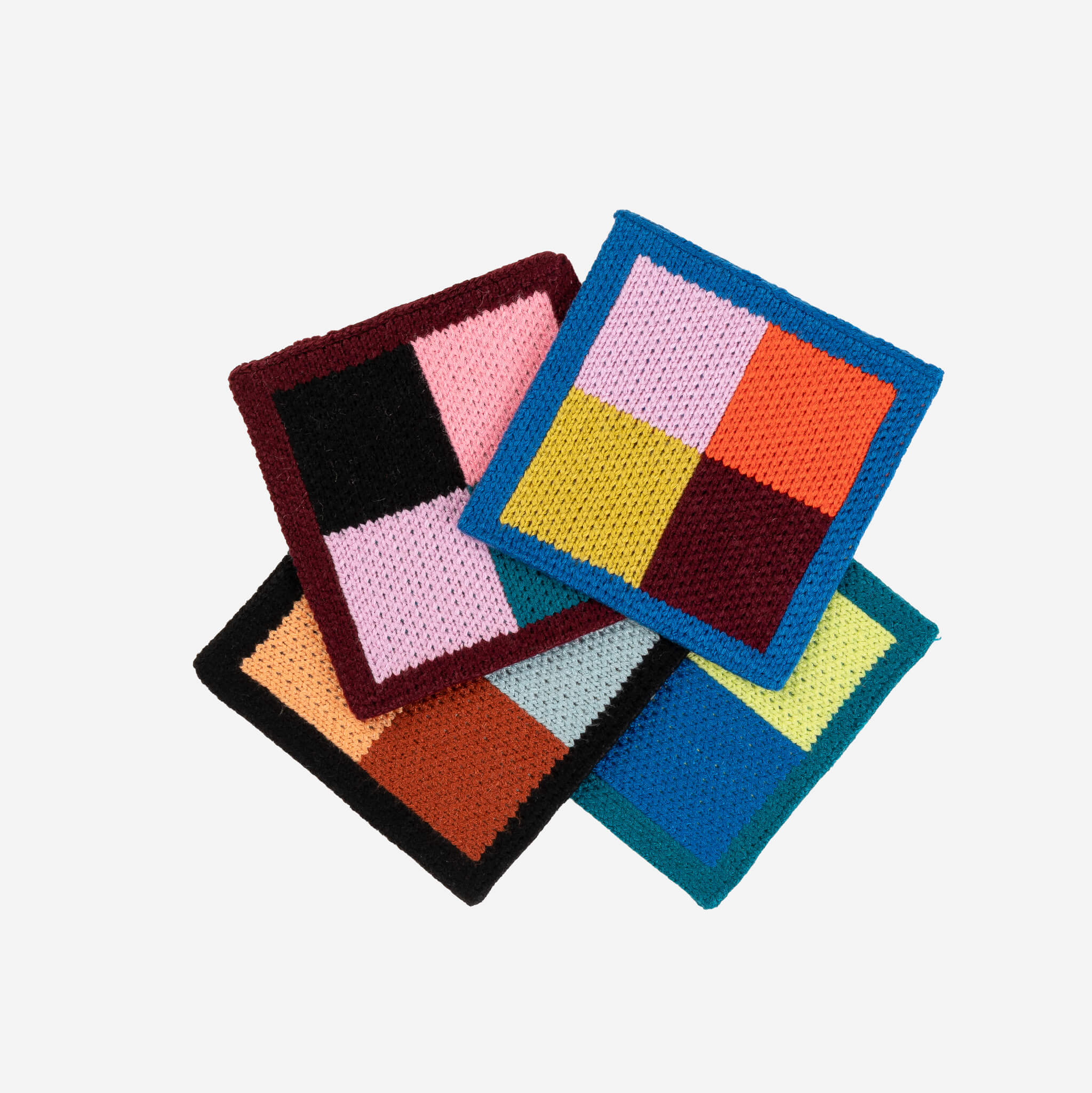 Color Patch Coaster Set - Image 2