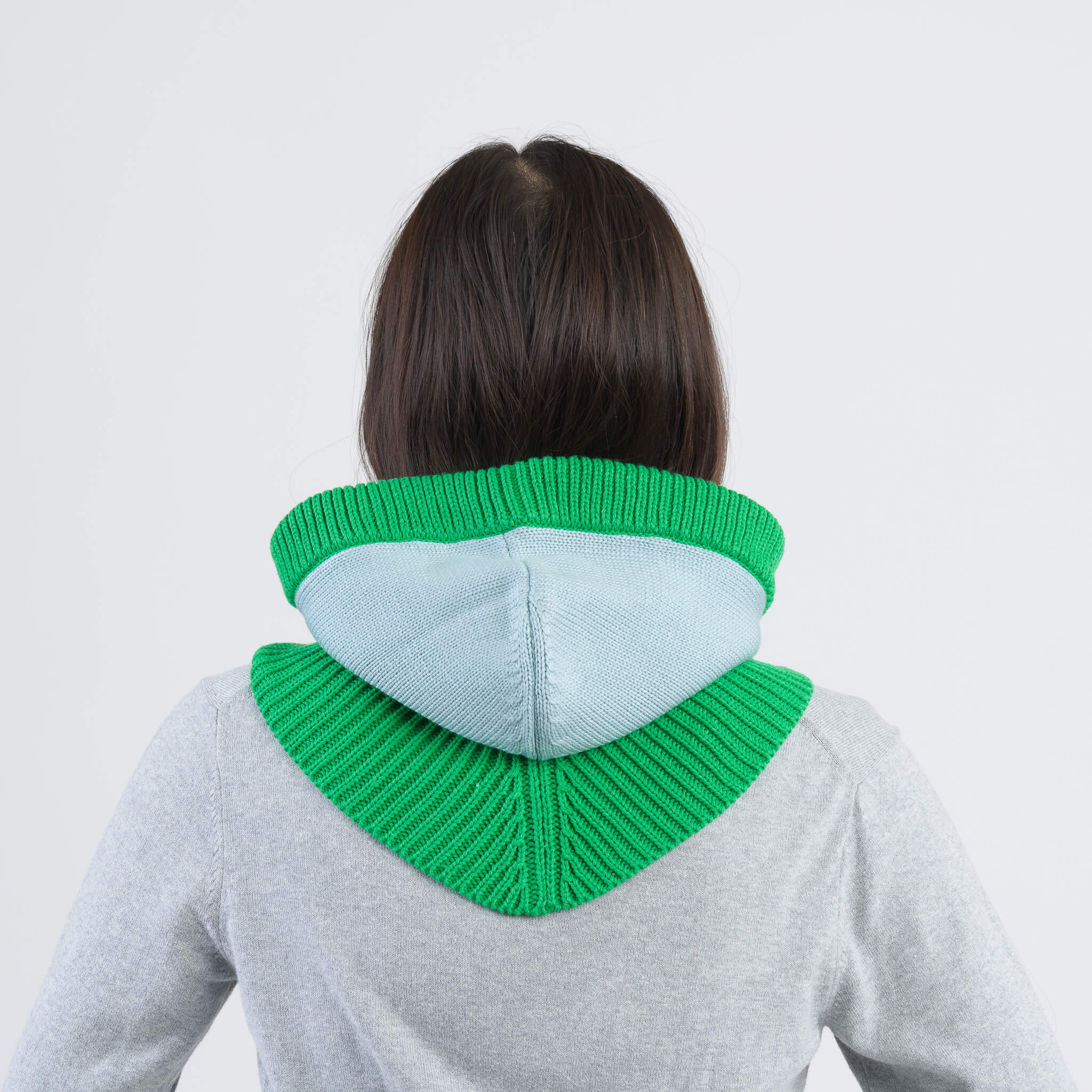 Colorblock Knit Hood - Image 8
