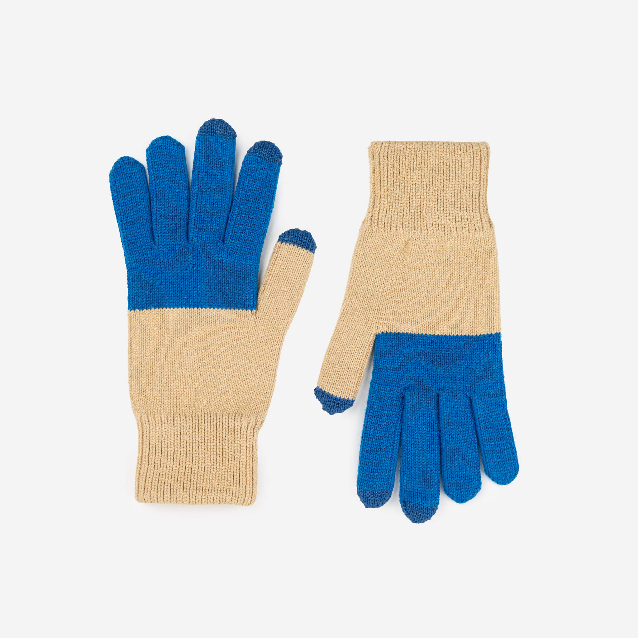 Colorblock Knit Touchscreen Gloves - Image 68