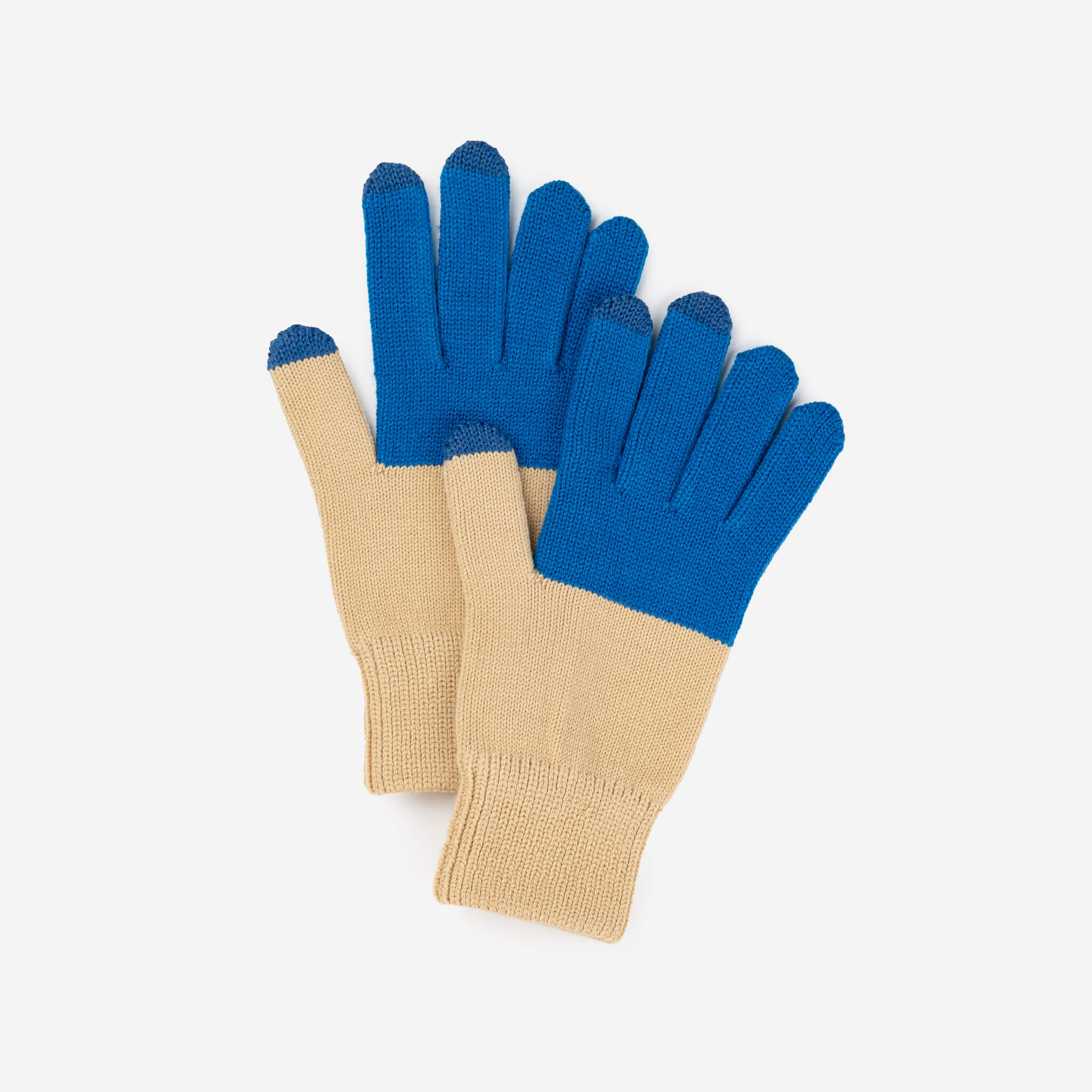 Colorblock Knit Touchscreen Gloves - Image 69