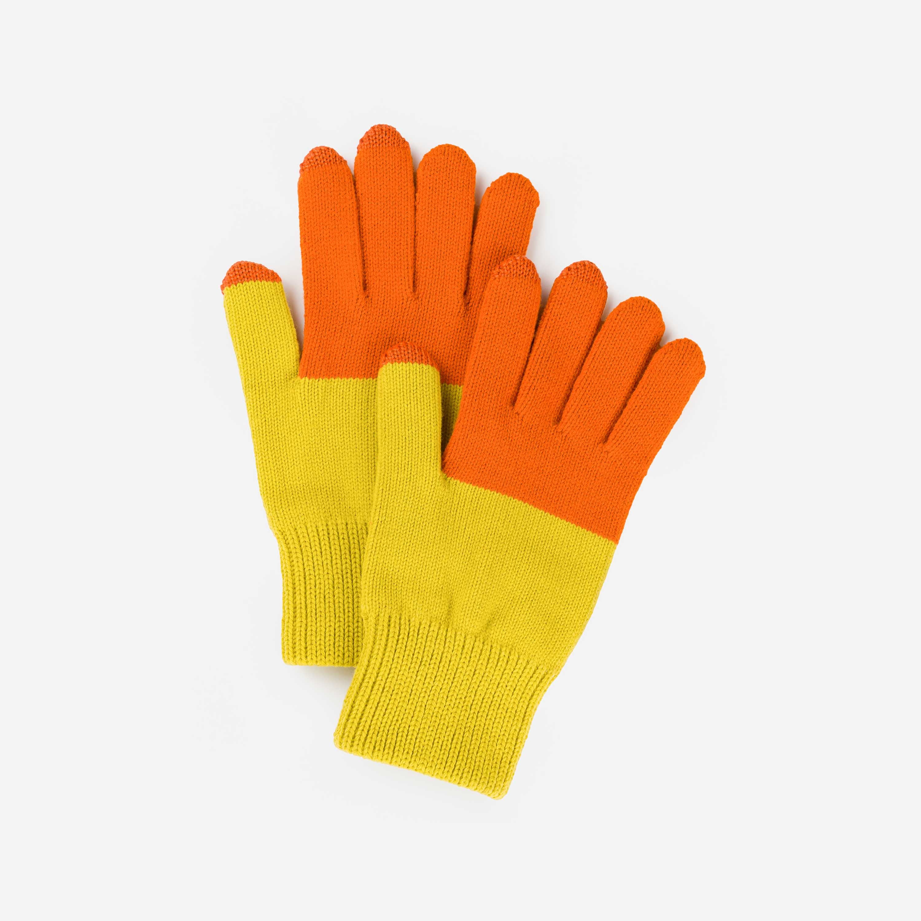 Colorblock Knit Touchscreen Gloves - Image 8