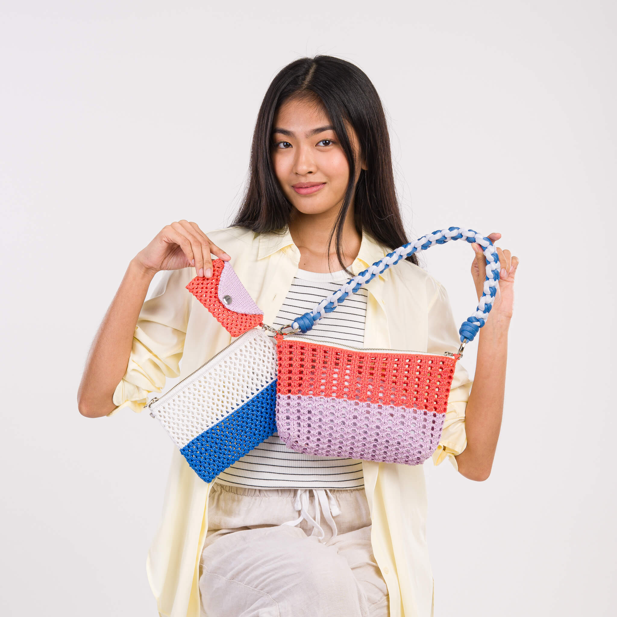 Colorblock Knot Shoulder Strap - Image 11