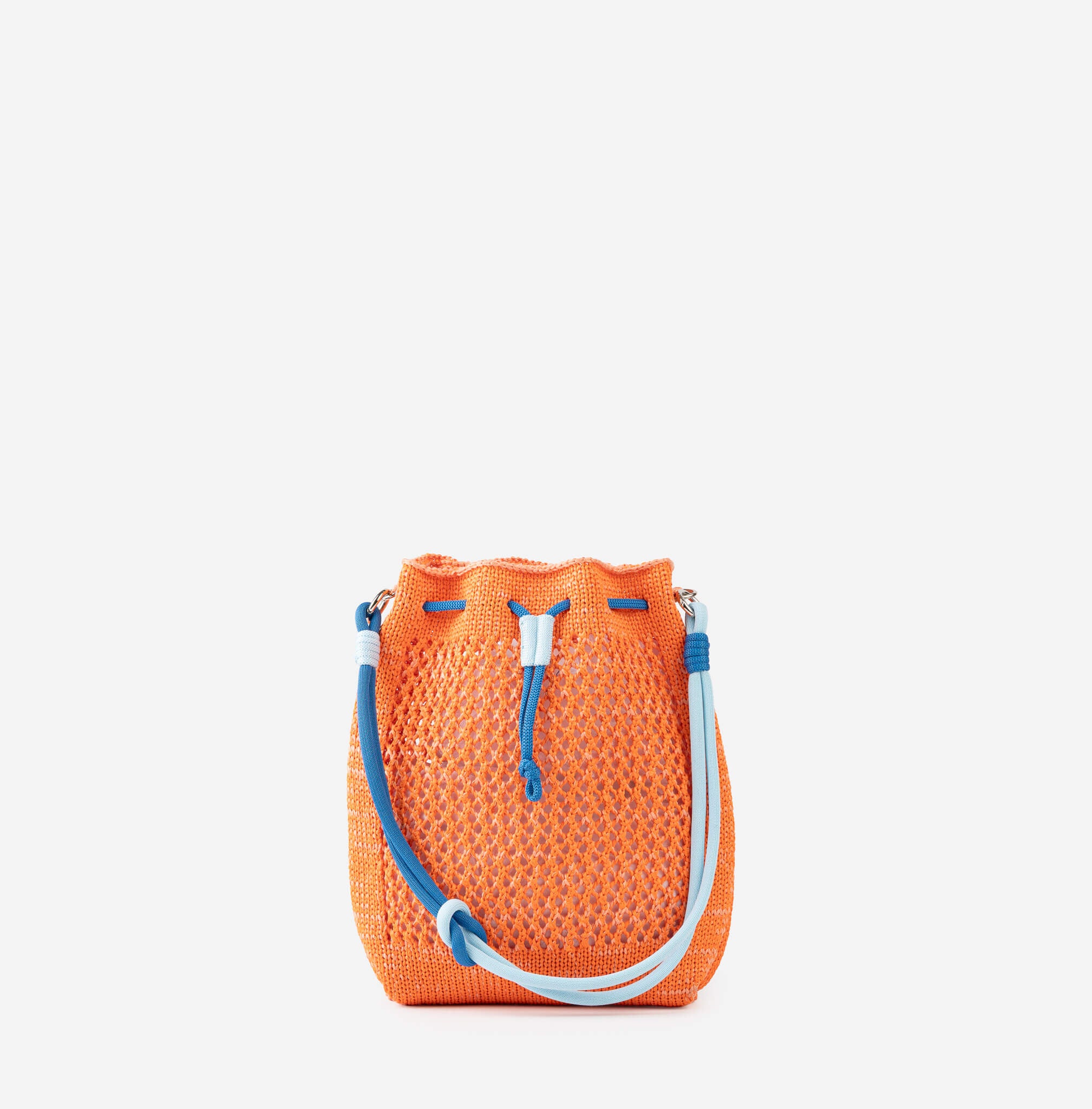 Drawstring Raffia Mini Bag - Image 11