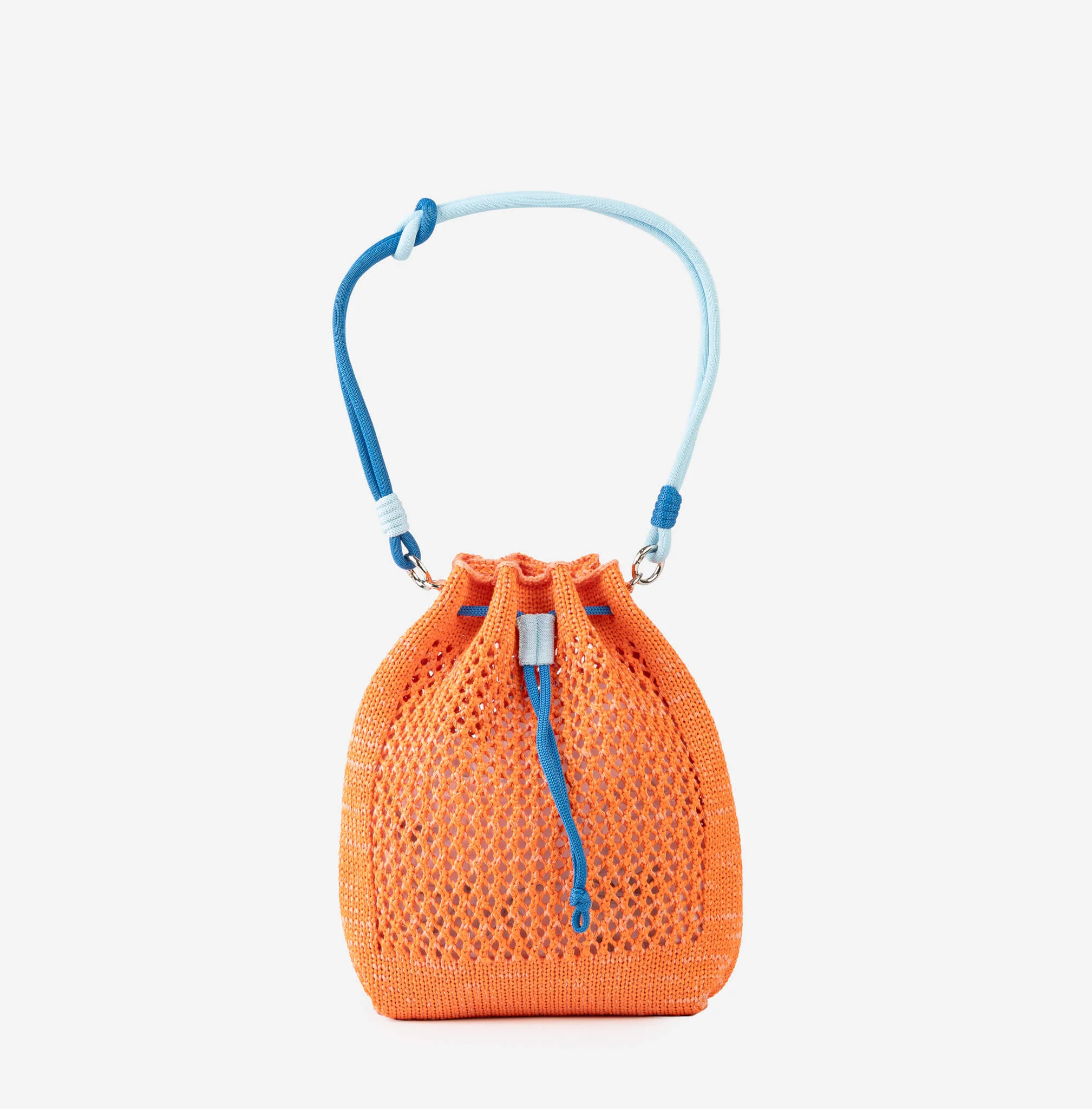 Drawstring Raffia Mini Bag - Image 9