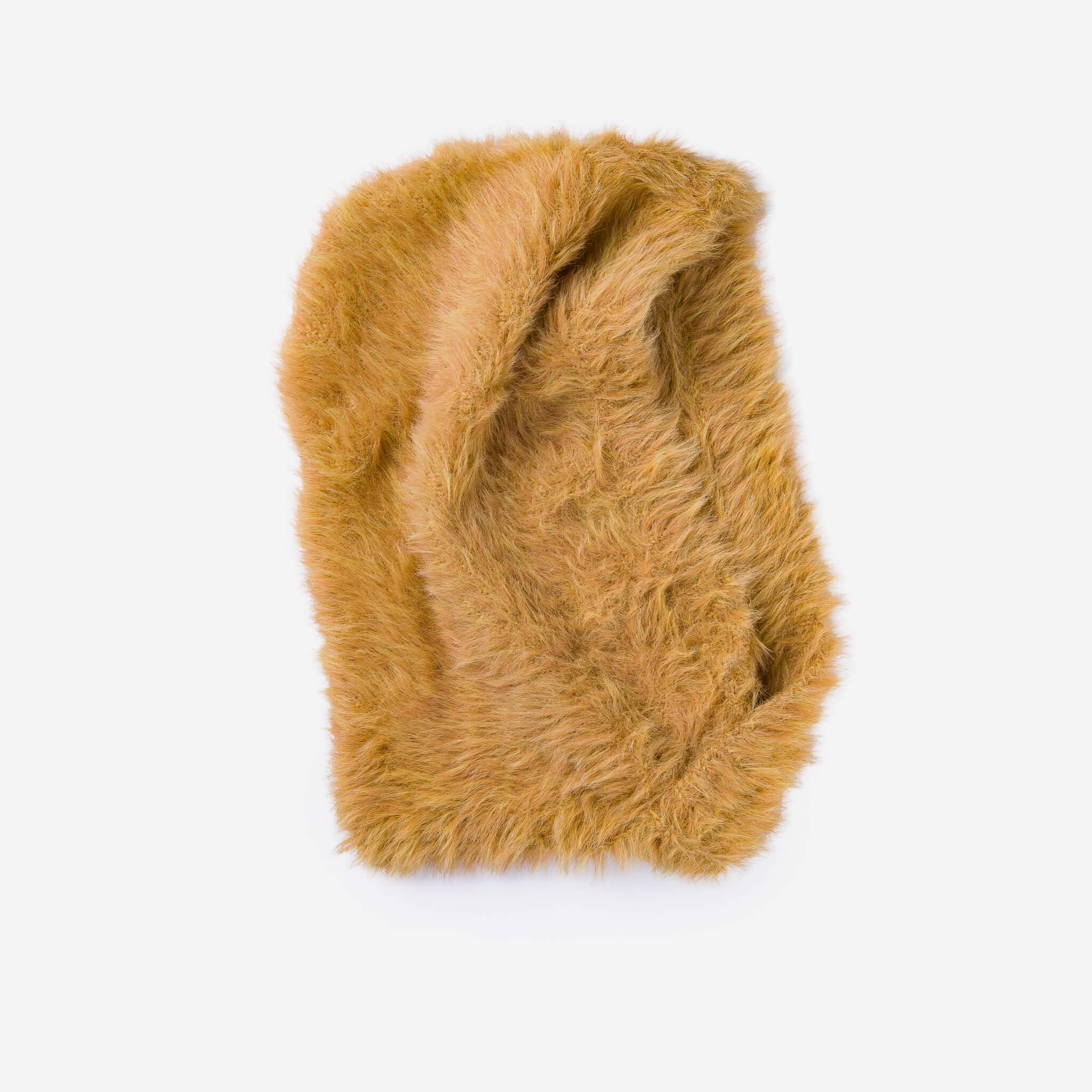 Faux Fur Knit Hood