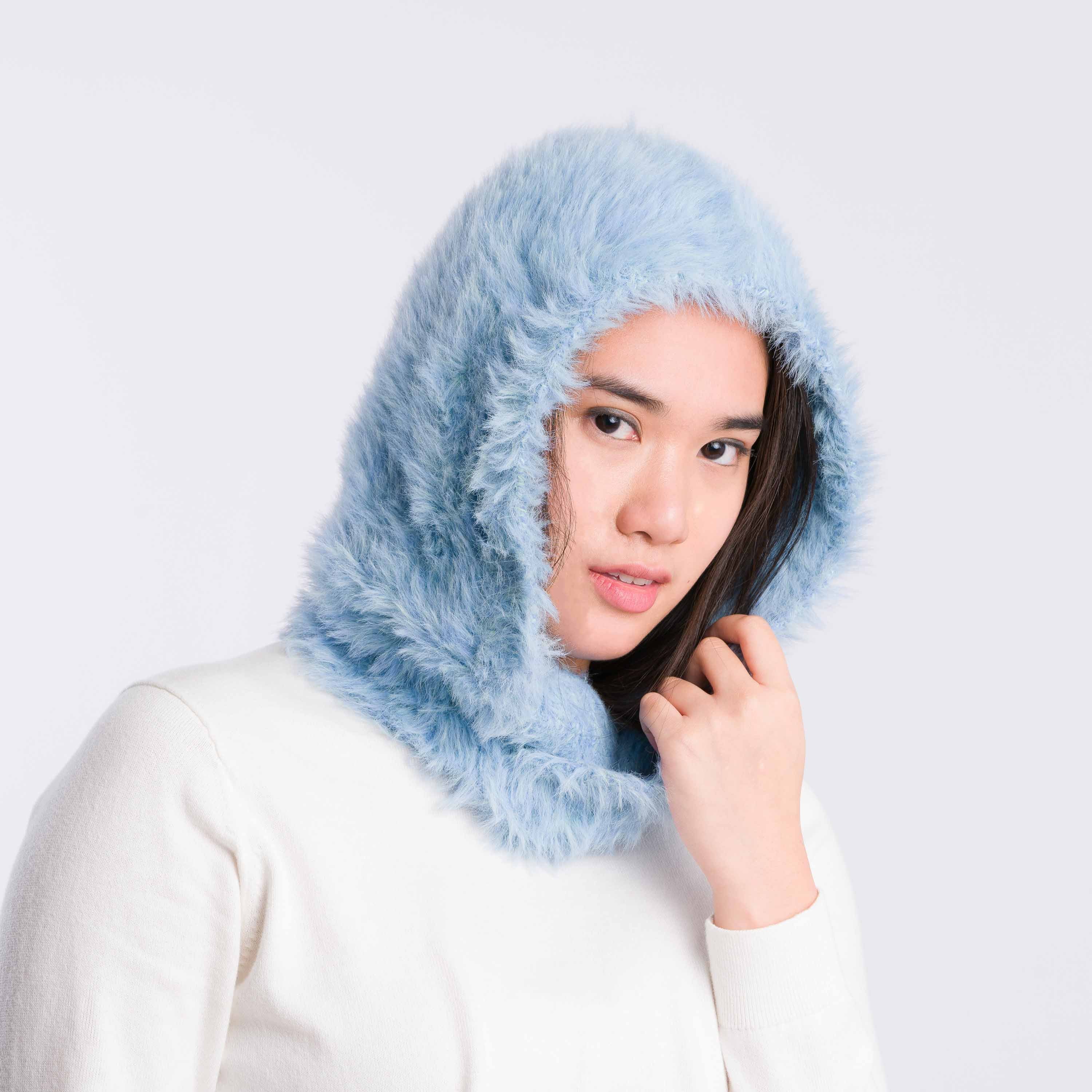 Faux Fur Knit Hood - Image 5