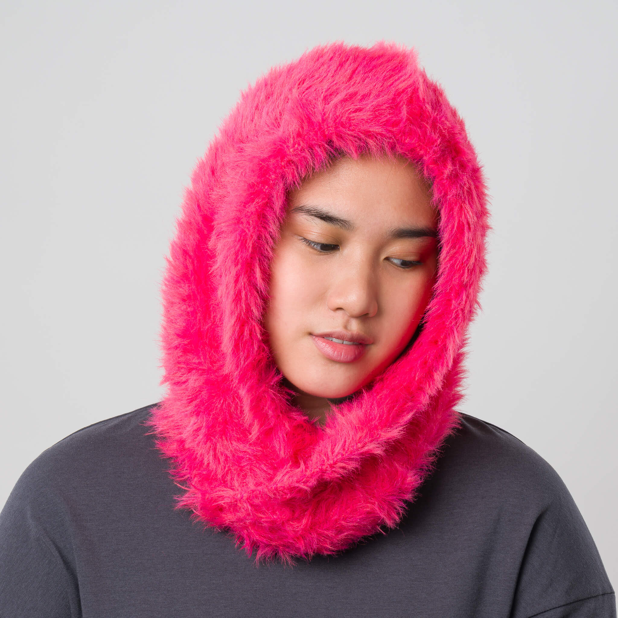 Faux Fur Knit Hood - Image 7