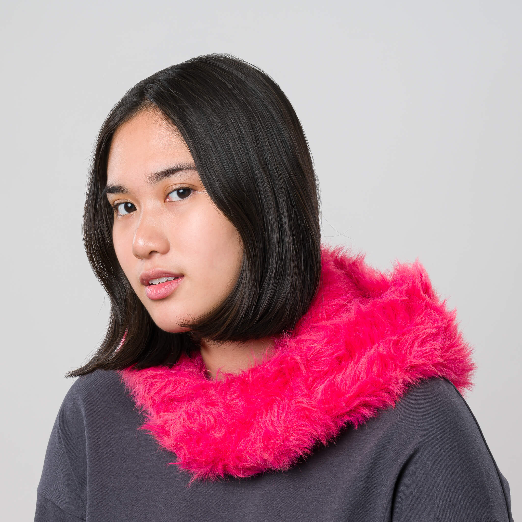 Faux Fur Knit Hood - Image 8