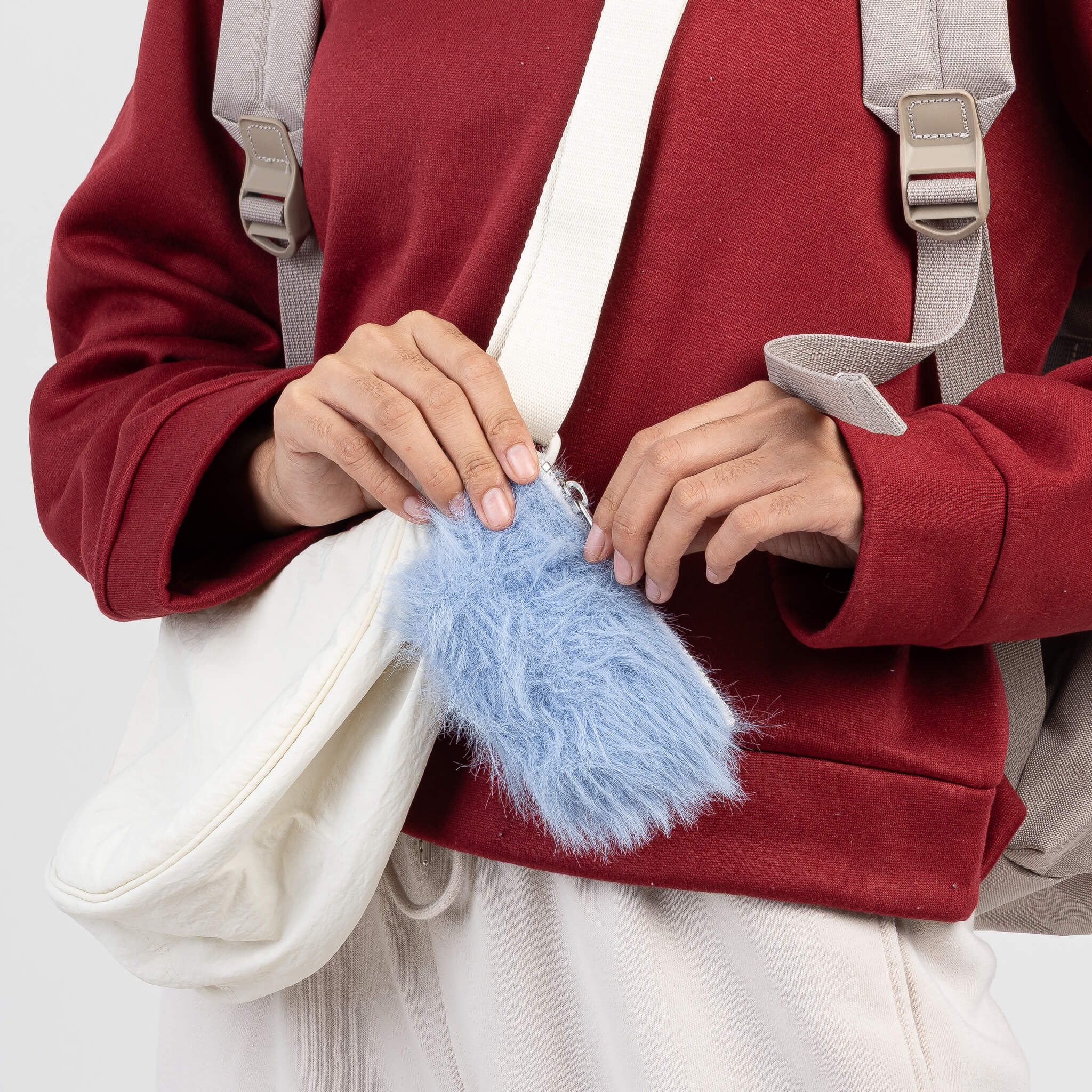 Faux Fur Pouch Bag Charm - Image 6