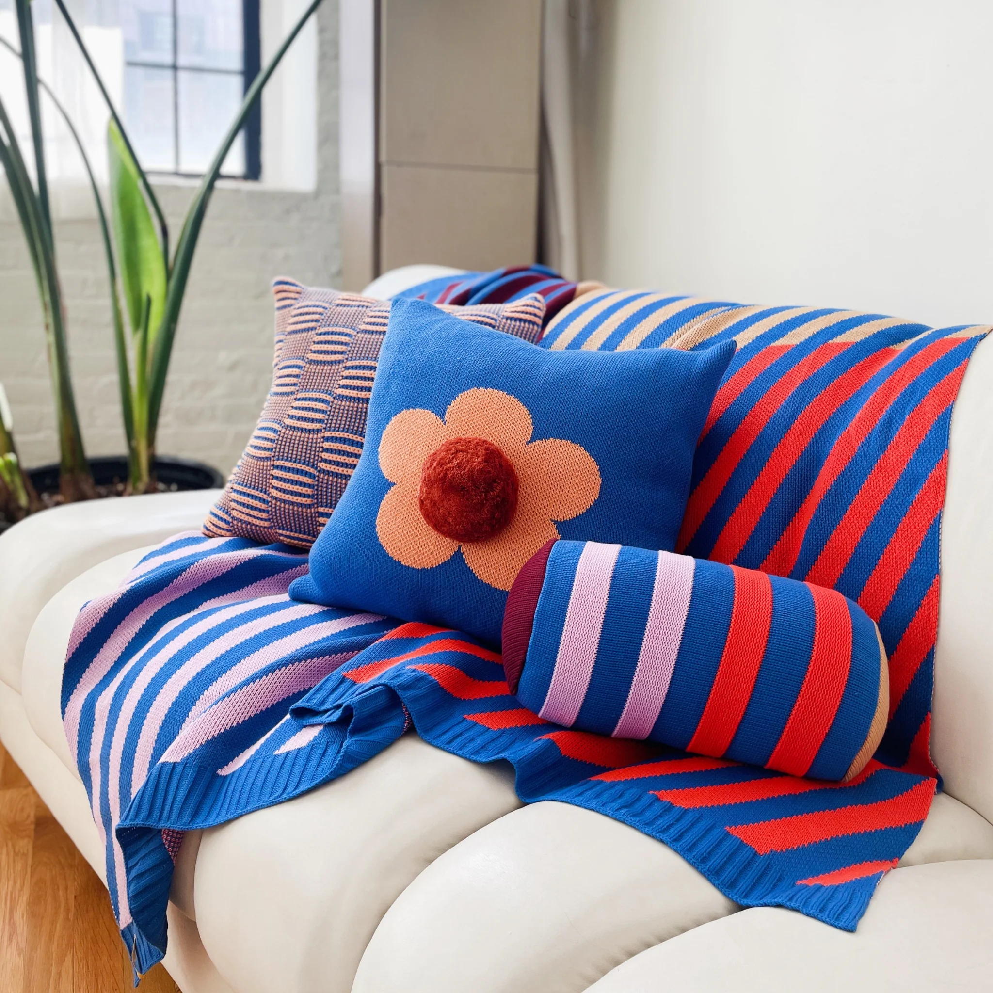 Flower Pom Pillow Cover - Image 12