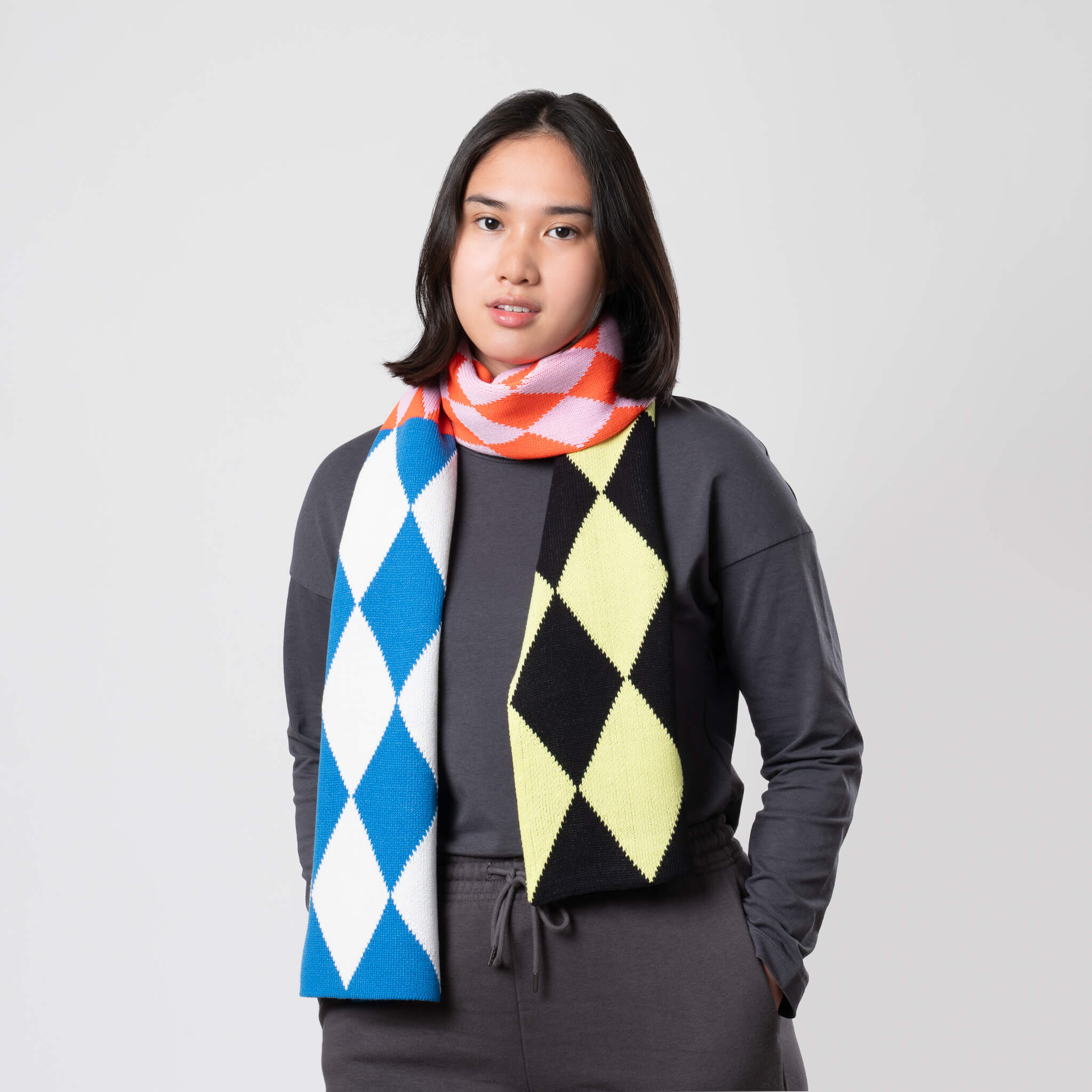 Harlequin Big Knit Scarf - Image 5