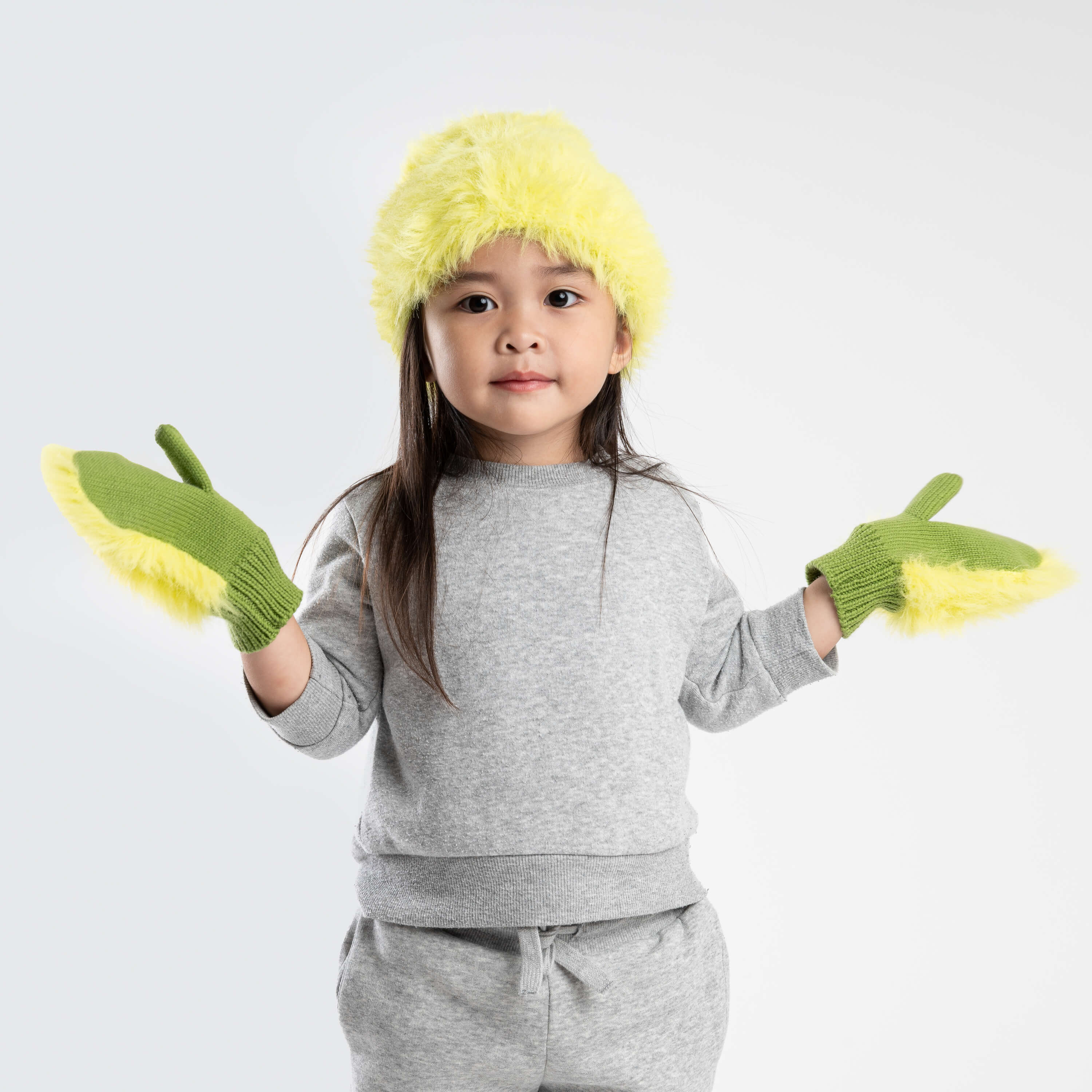 Kids Faux Fur Mittens - Image 4