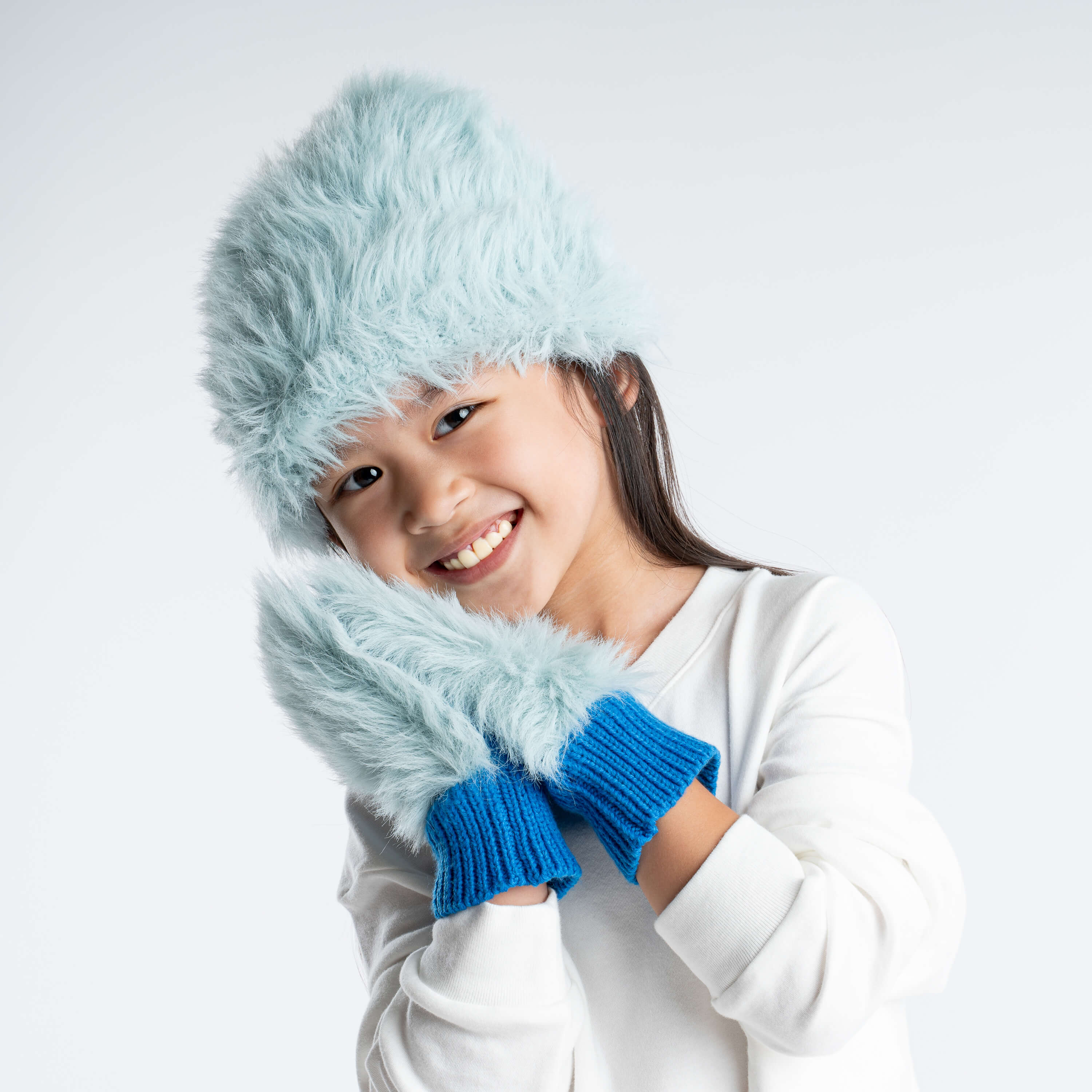 Kids Faux Fur Mittens - Image 5