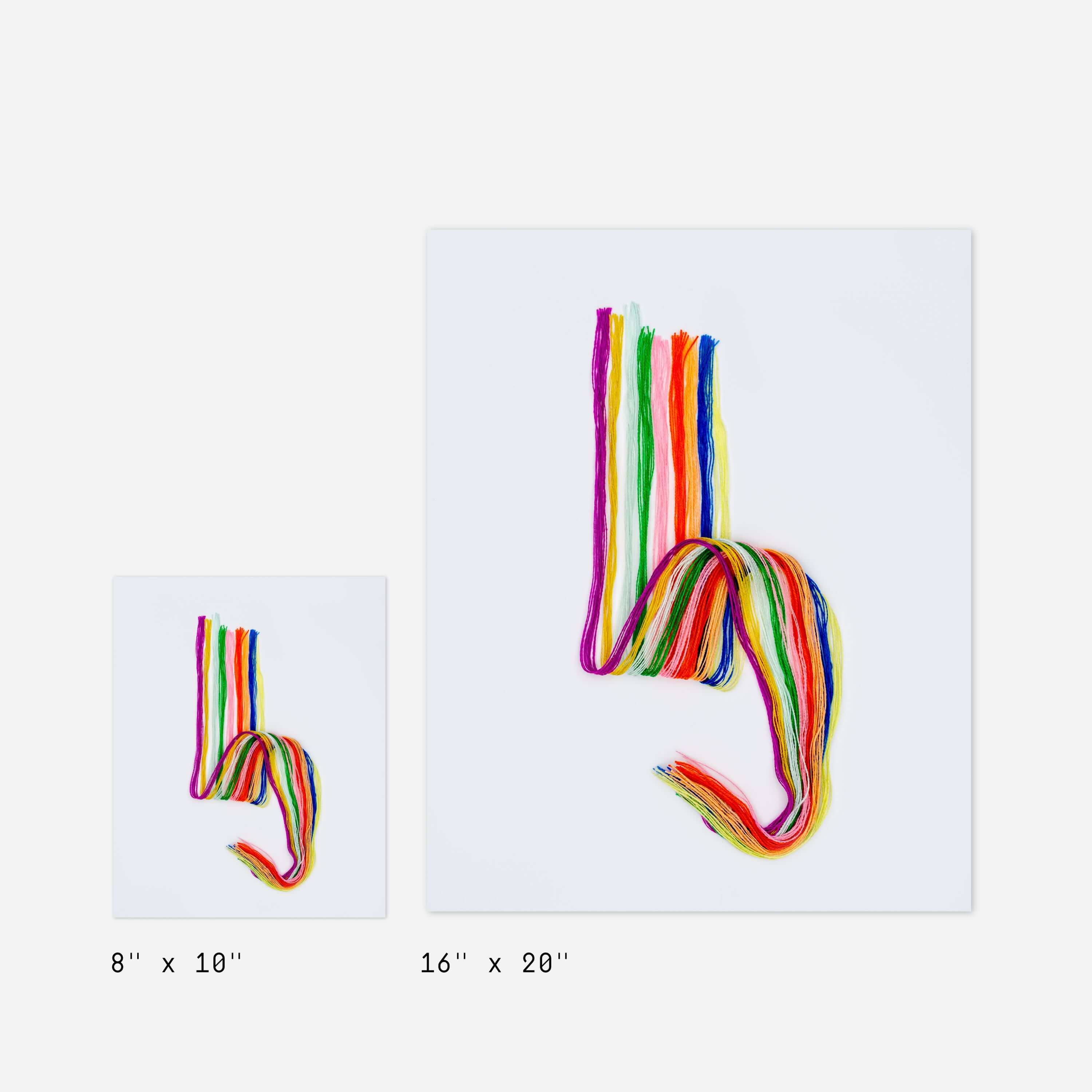 Linear Rainbow Art Print - Image 4