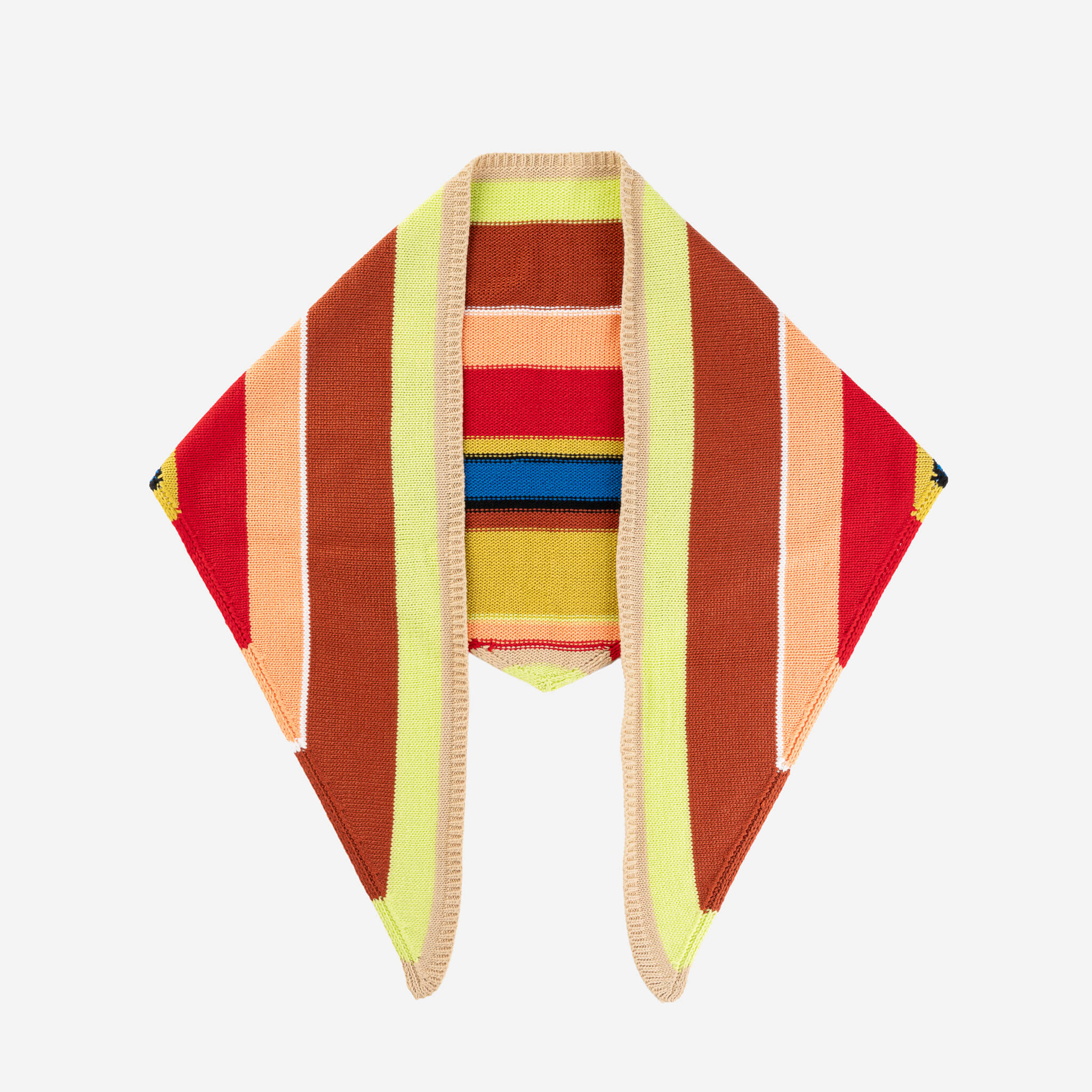 Multi Stripe Triangle Scarf - Image 8