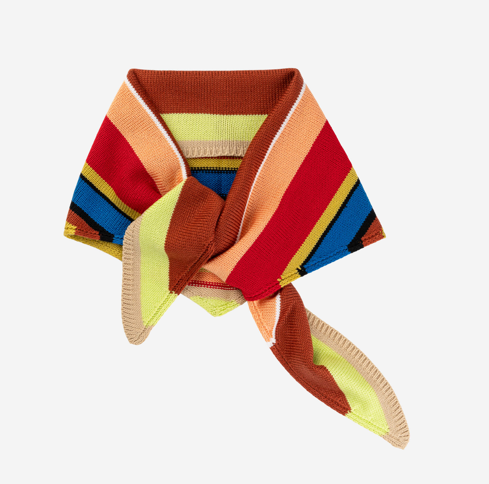 Multi Stripe Triangle Scarf - Image 9