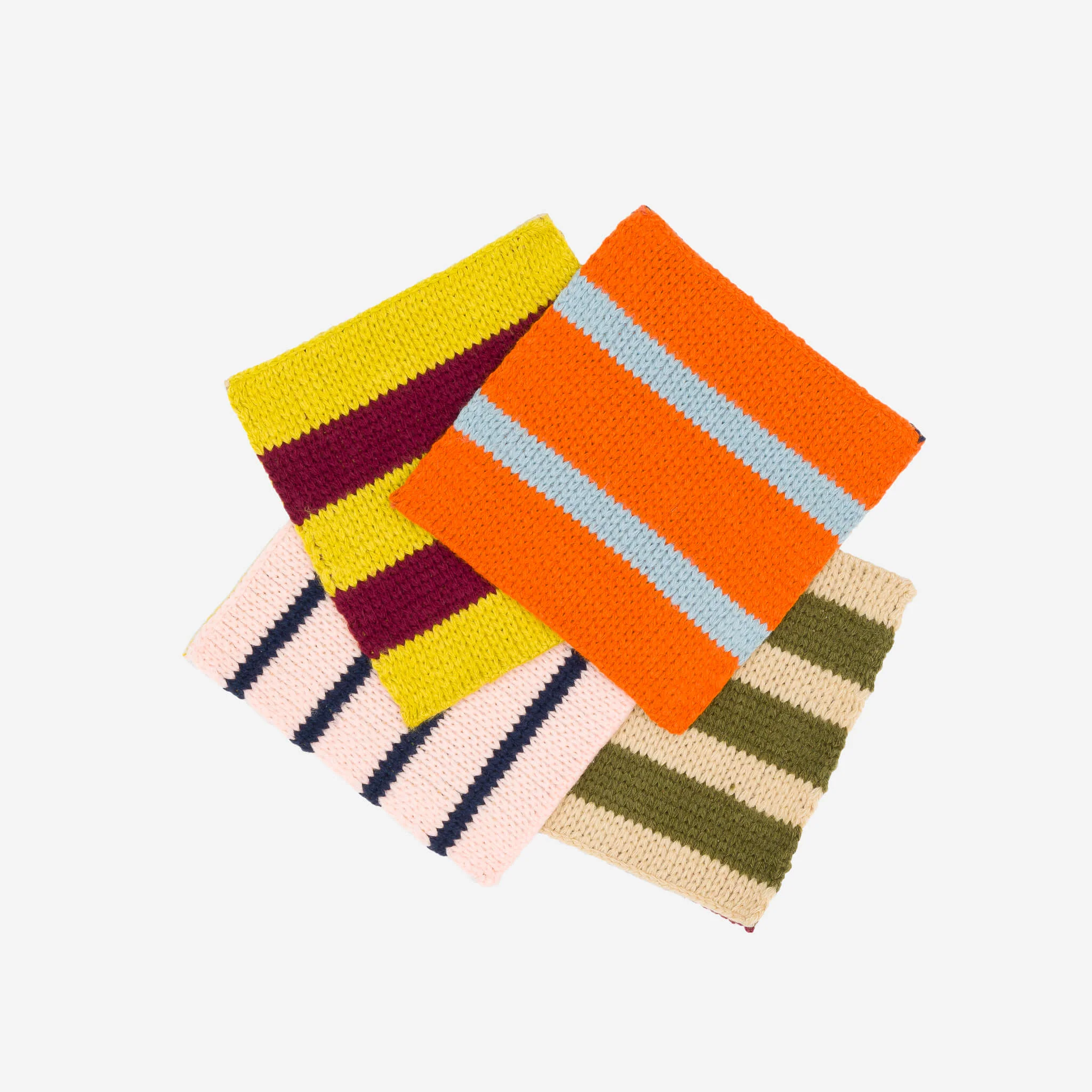 Patchwork Stripe Coaster Set - Image 4
