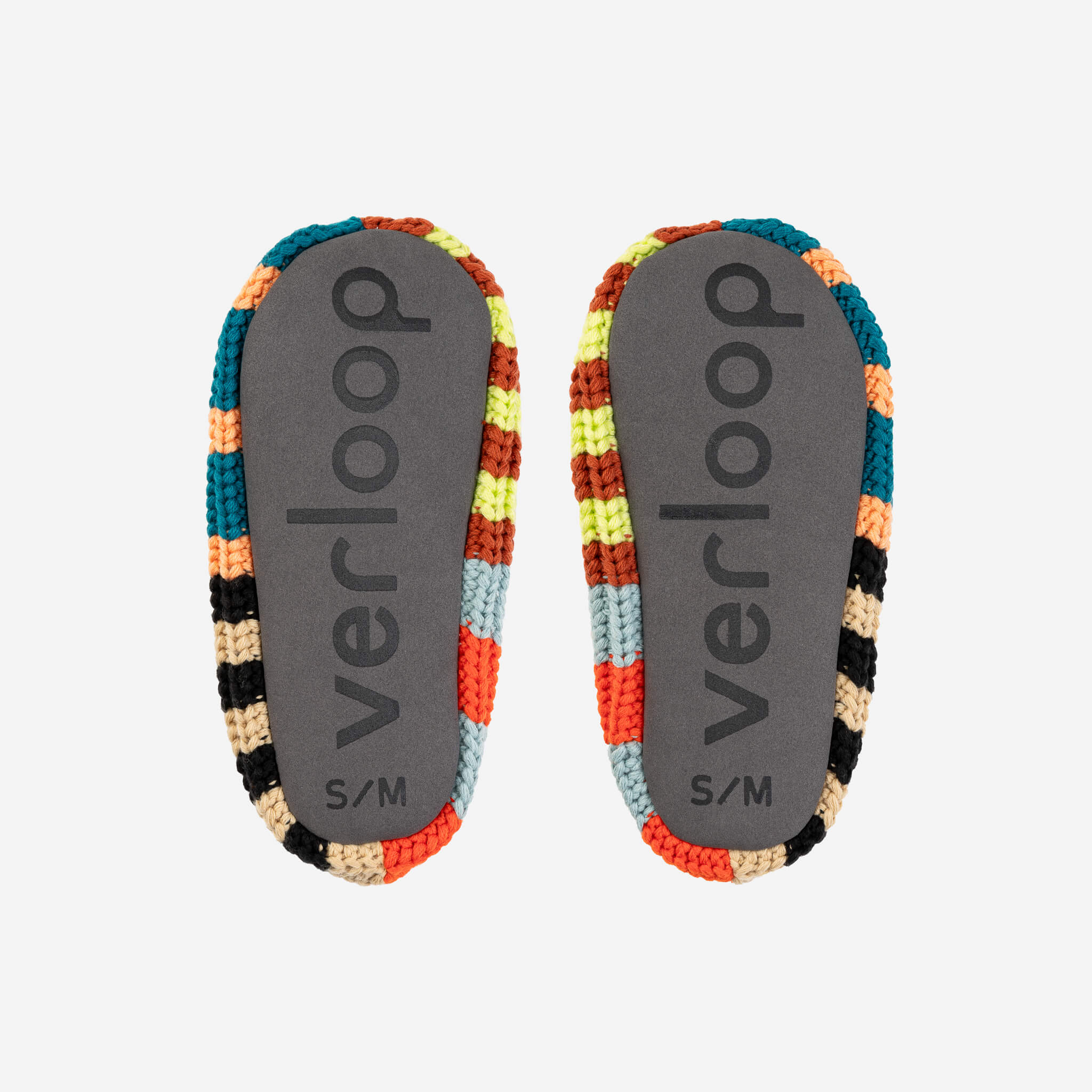 Patchwork Stripe Rib Slippers - Image 8