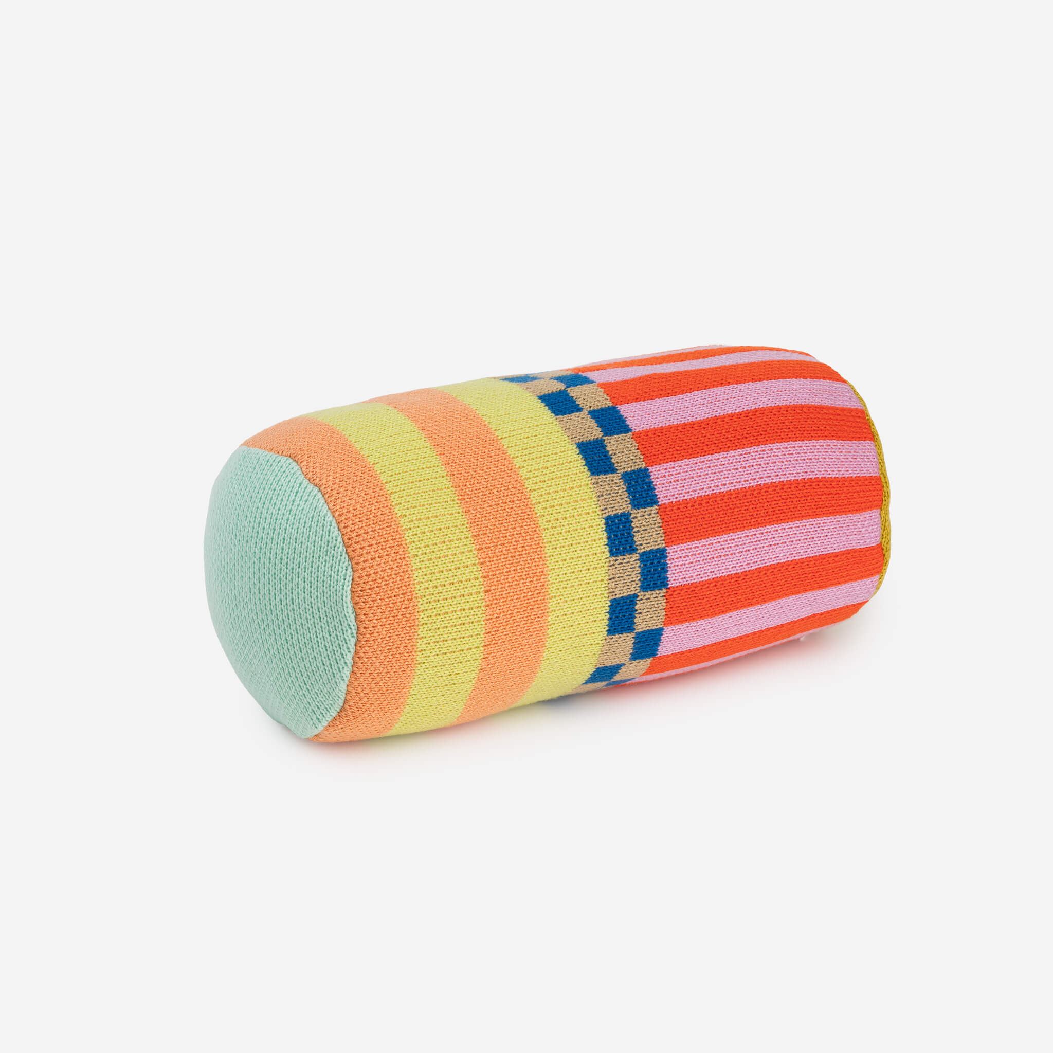 Pattern Patch Bolster Pillow - Image 9