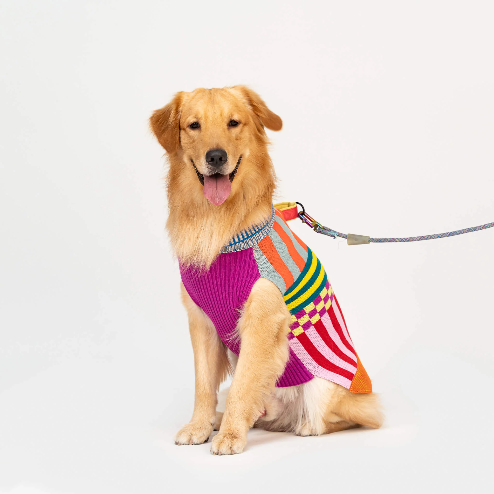 Pattern Patch Dog Sweater - Image 10