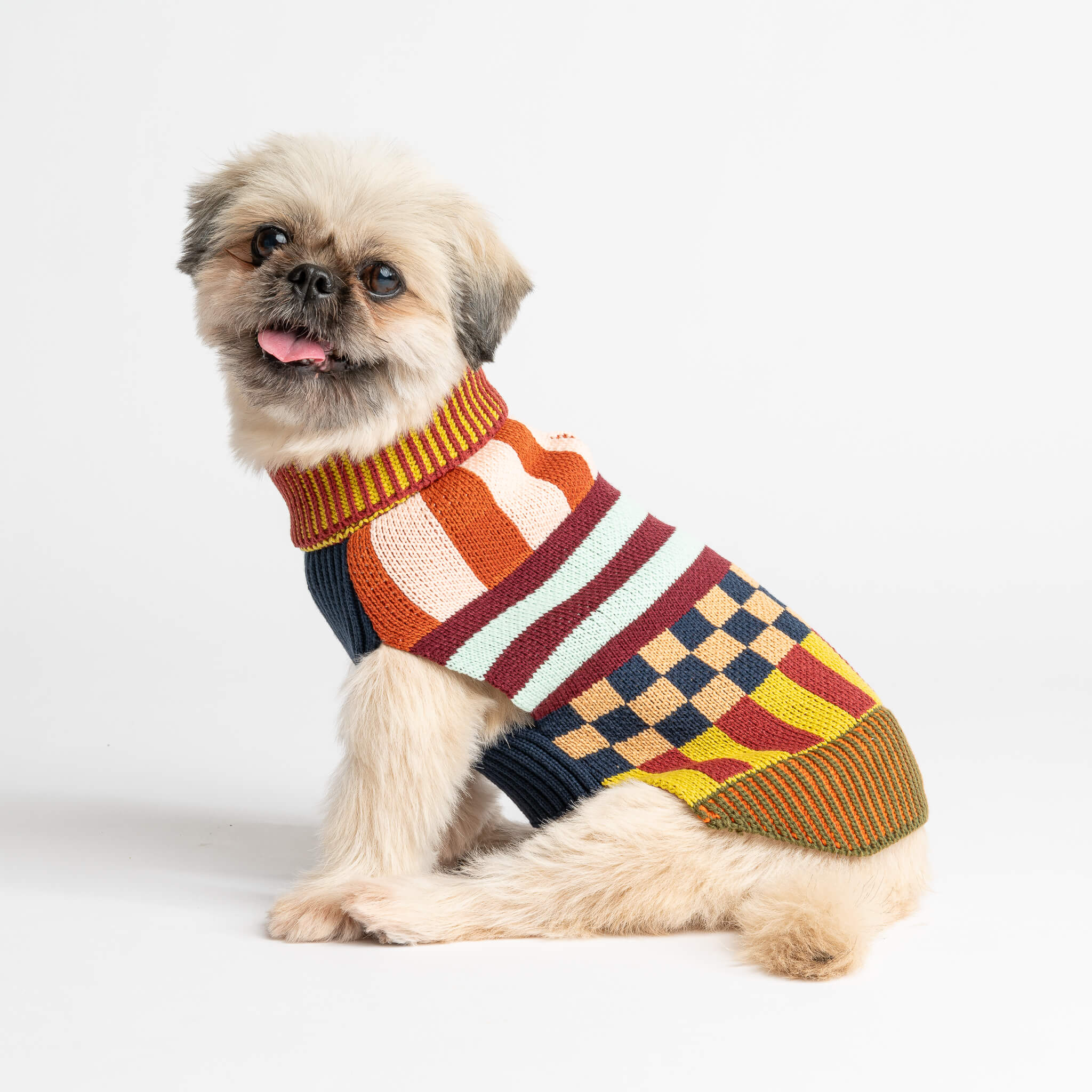 Pattern Patch Dog Sweater - Image 12
