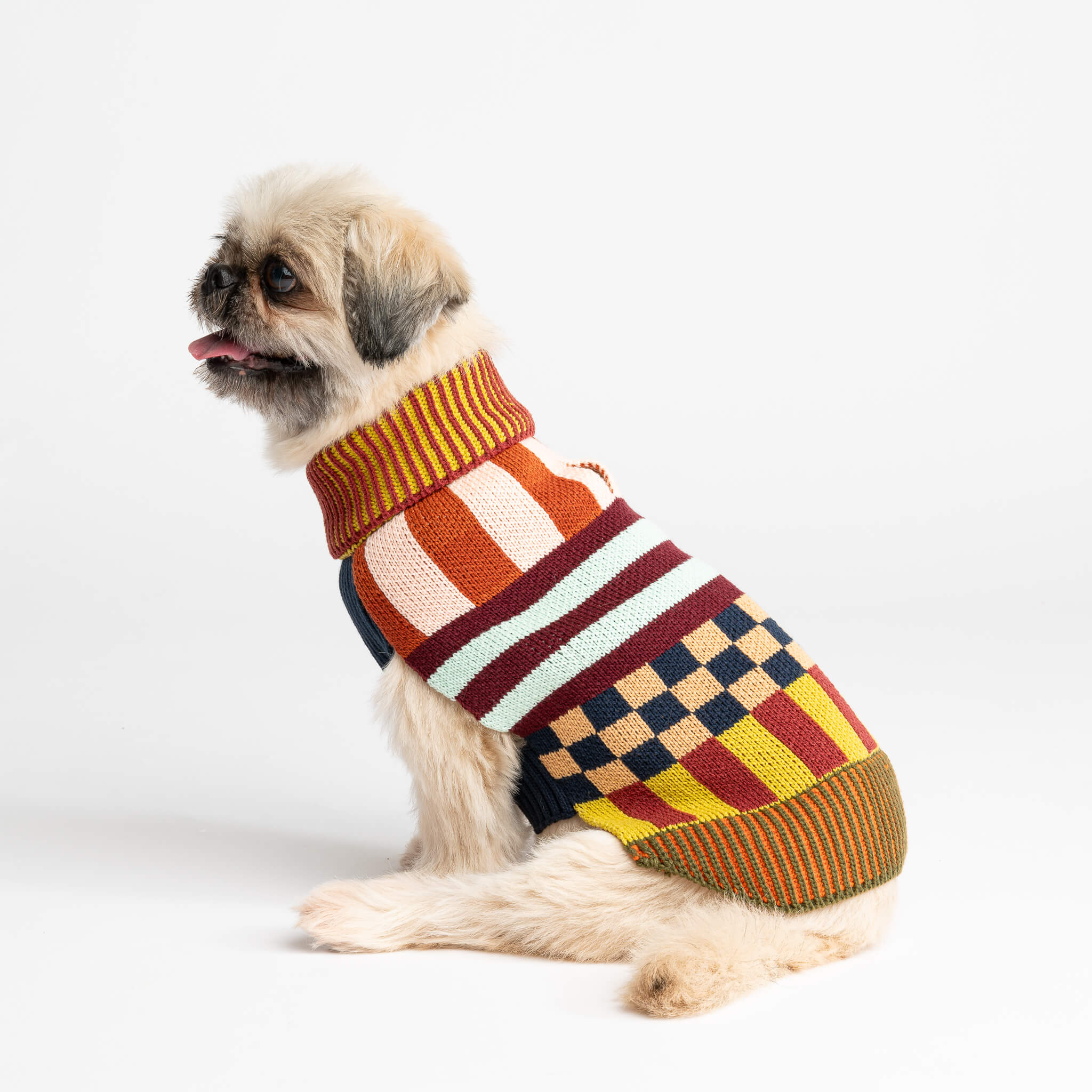 Pattern Patch Dog Sweater - Image 14