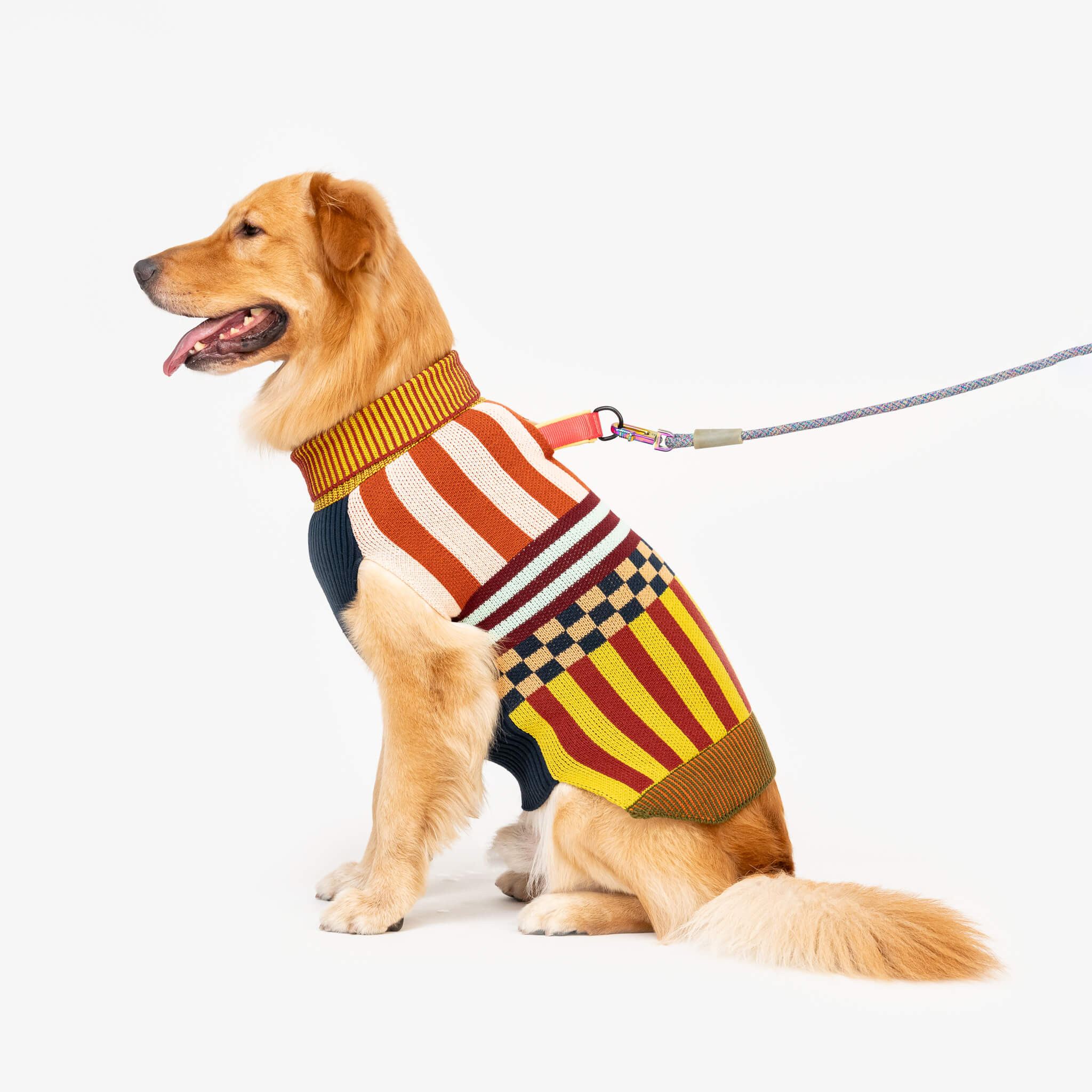 Pattern Patch Dog Sweater - Image 16