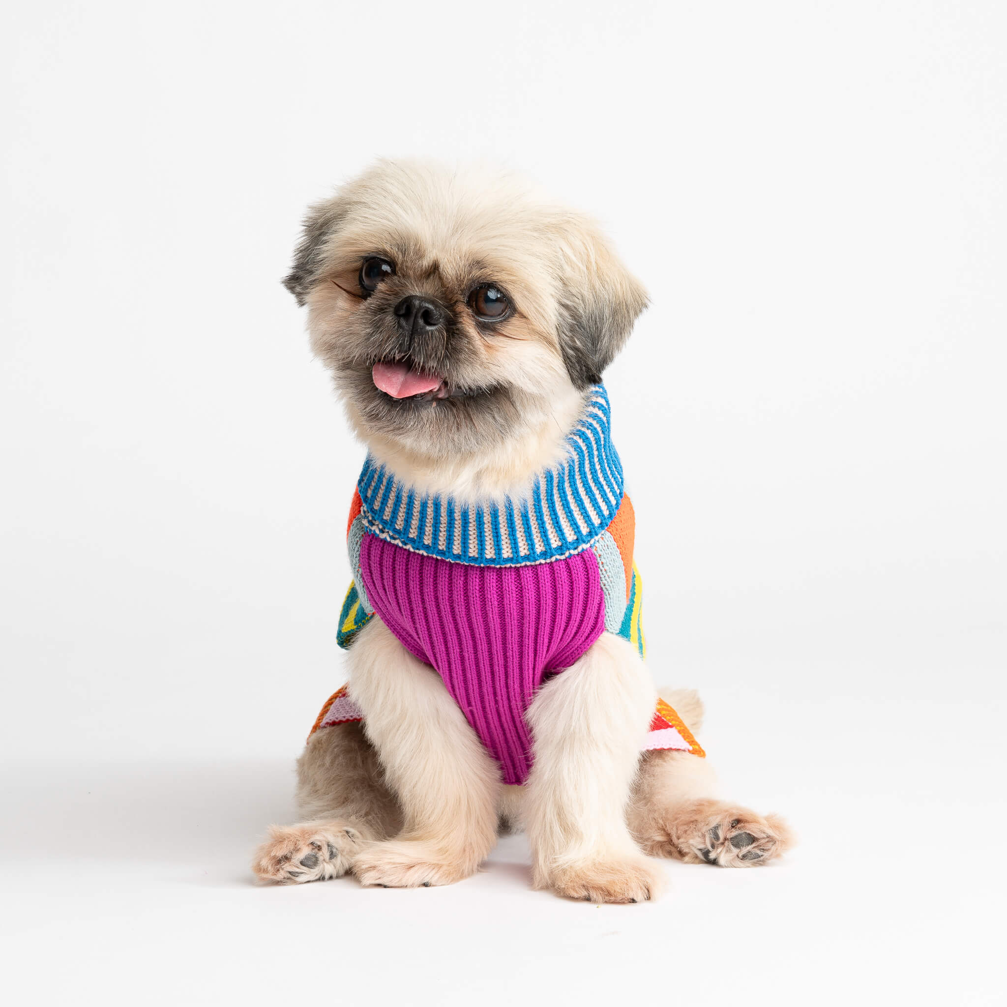 Pattern Patch Dog Sweater - Image 8