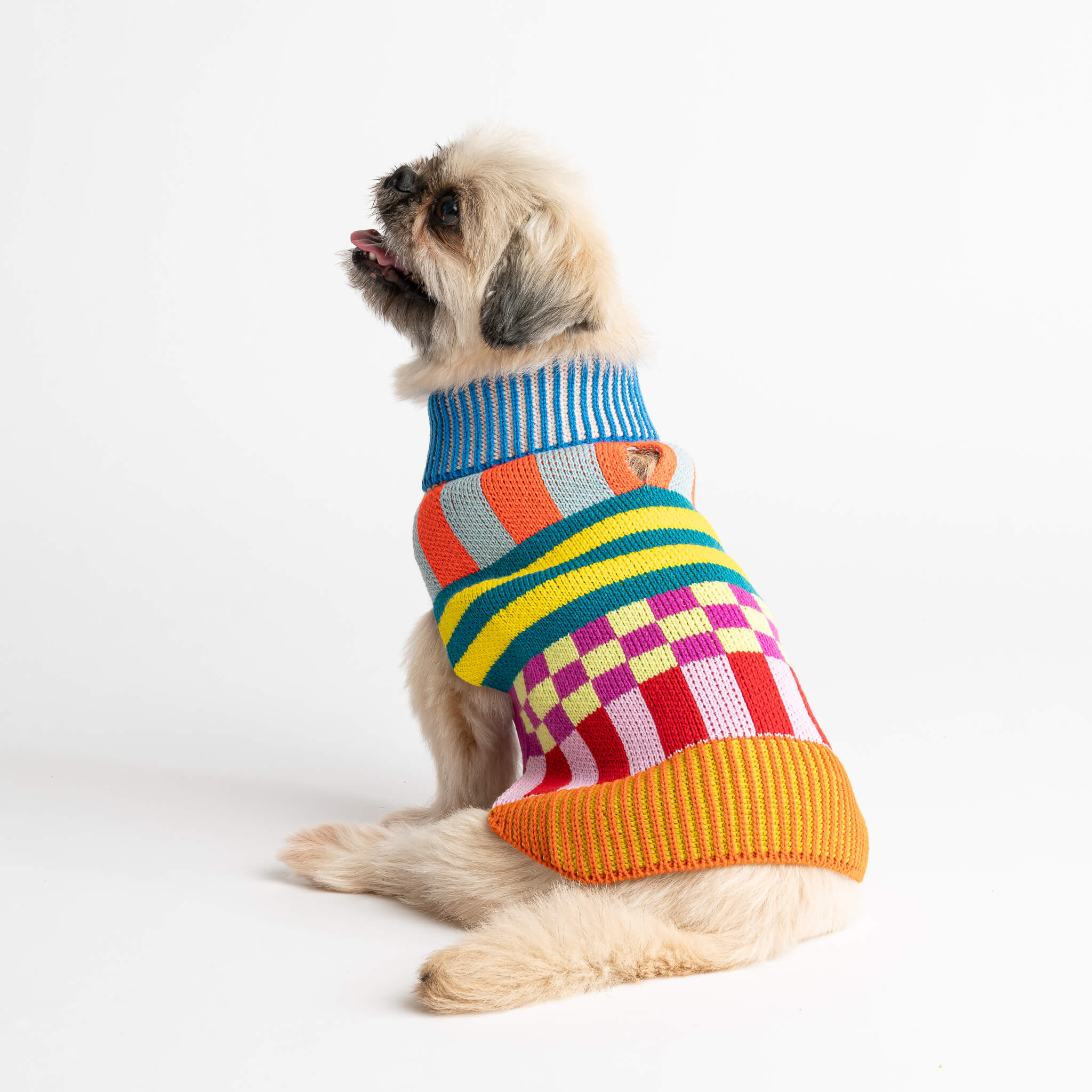 Pattern Patch Dog Sweater - Image 9