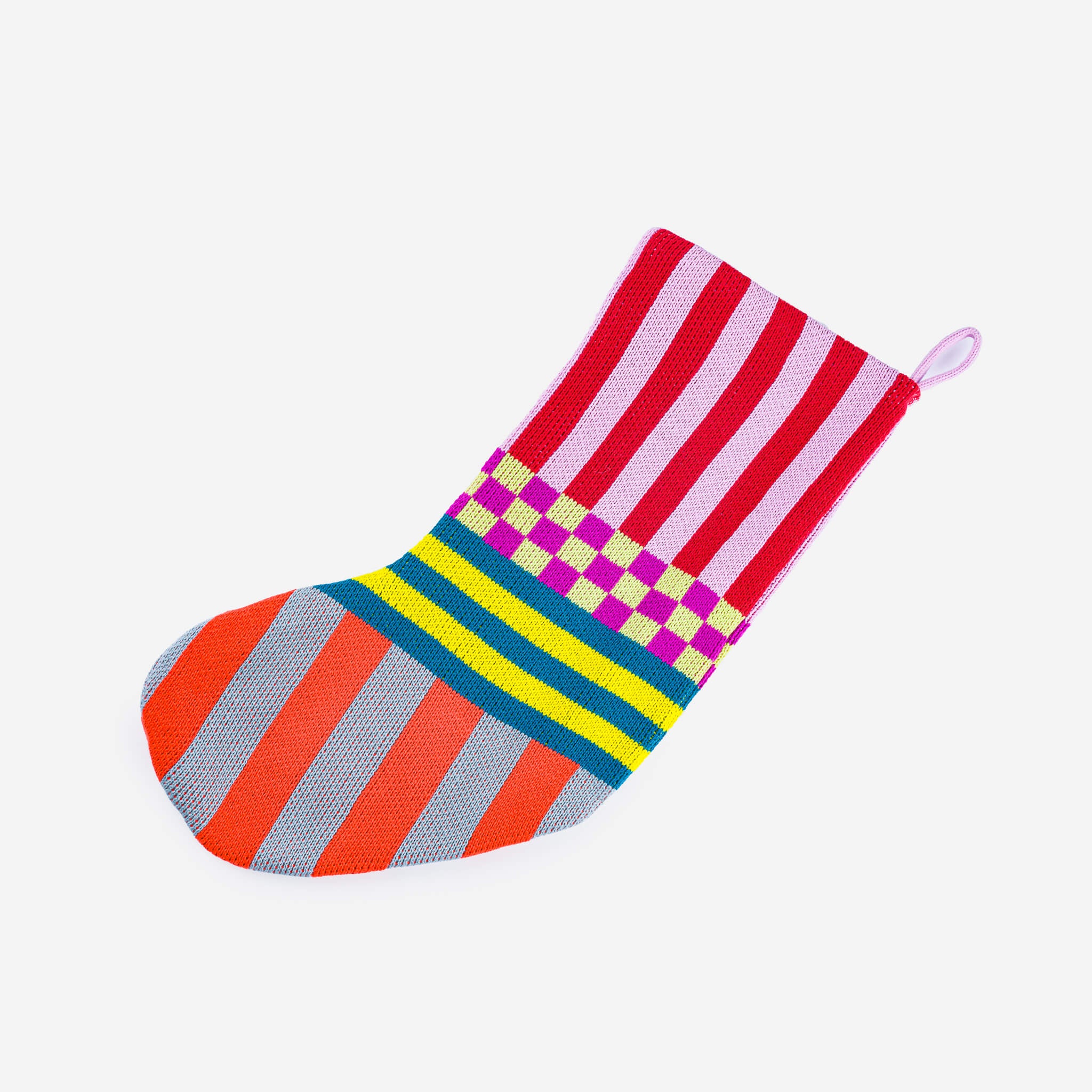 Pattern Patch Holiday Stocking - Image 2