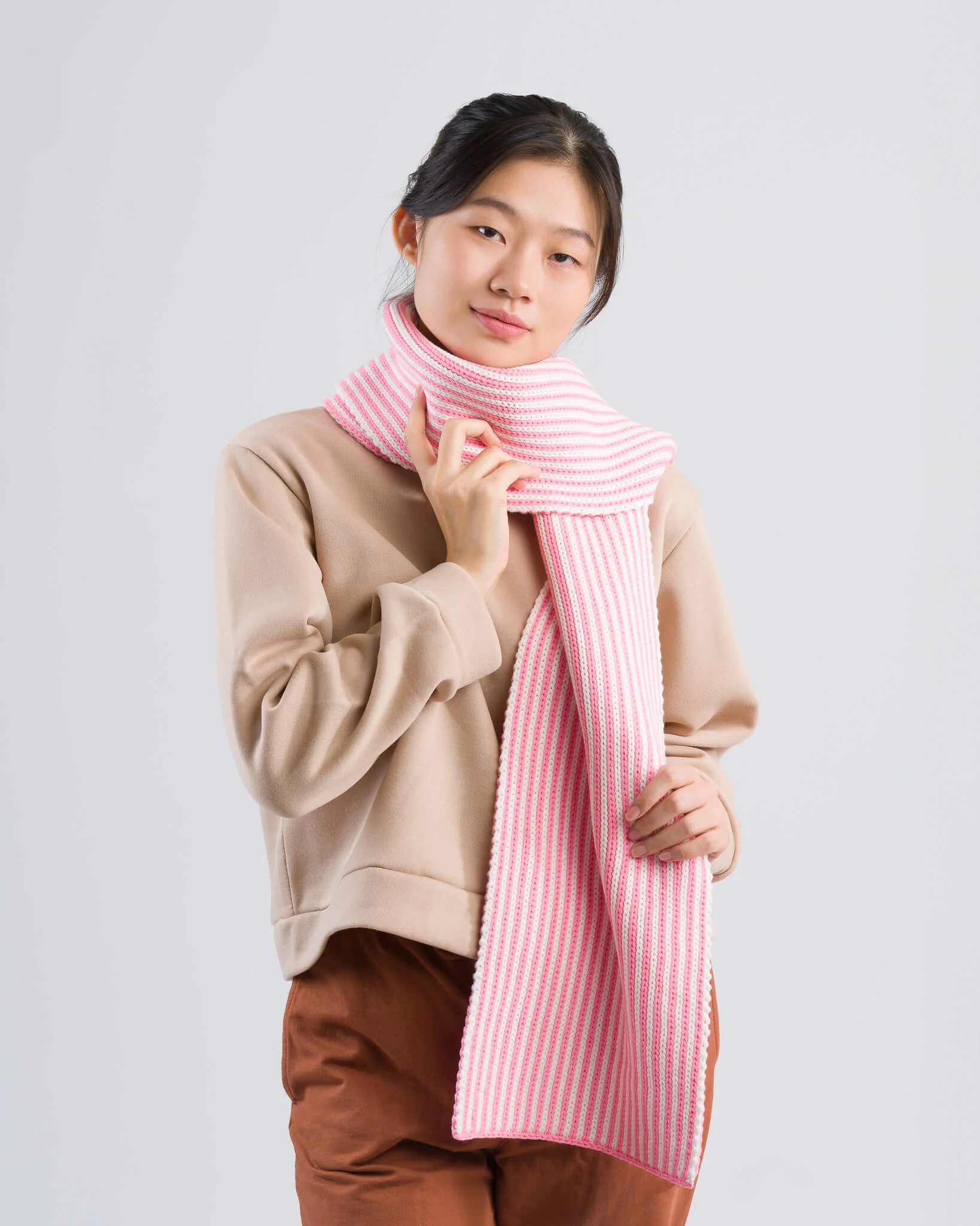 Pinstripe Big Scarf - Image 10
