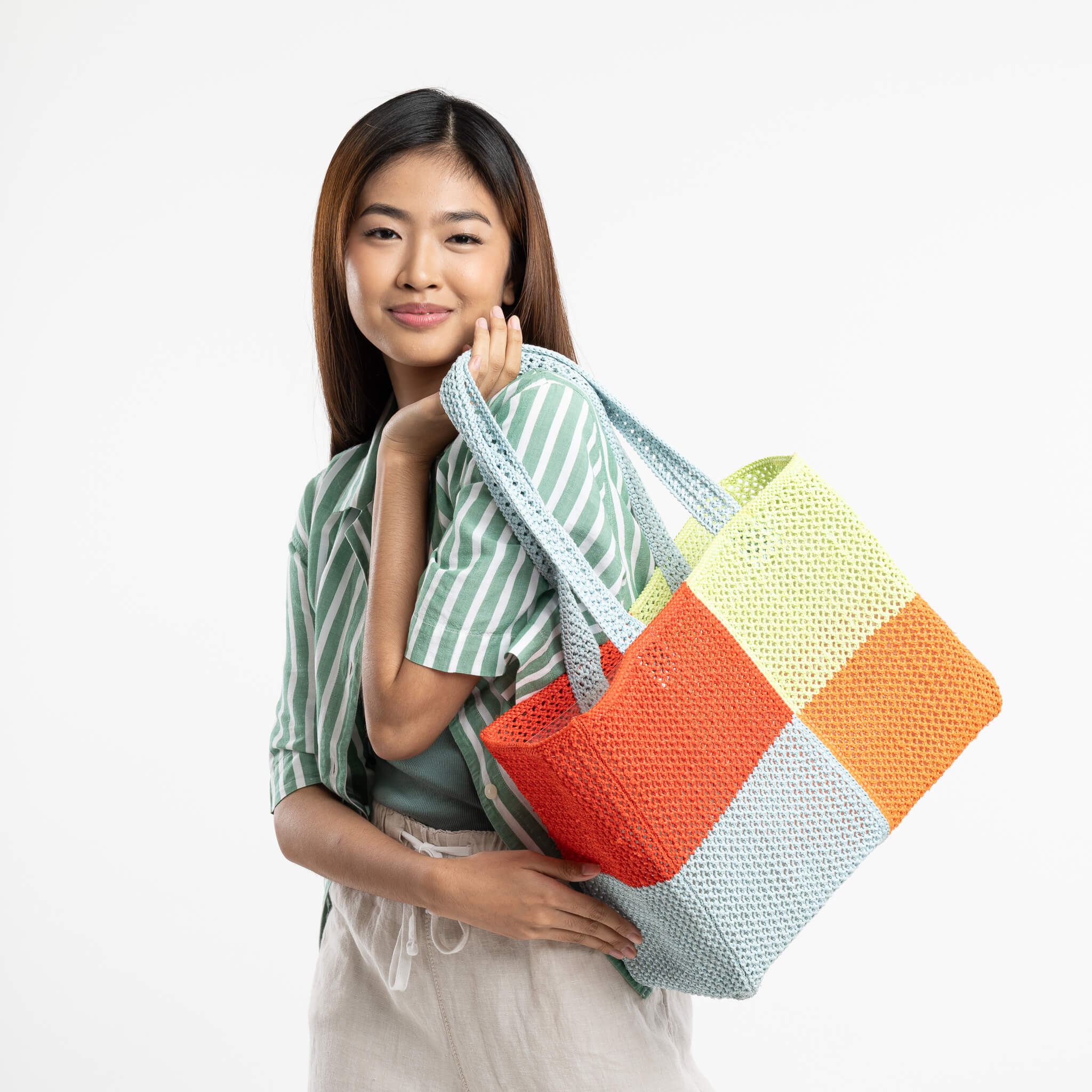 Quattro Raffia Beach Tote - Image 14