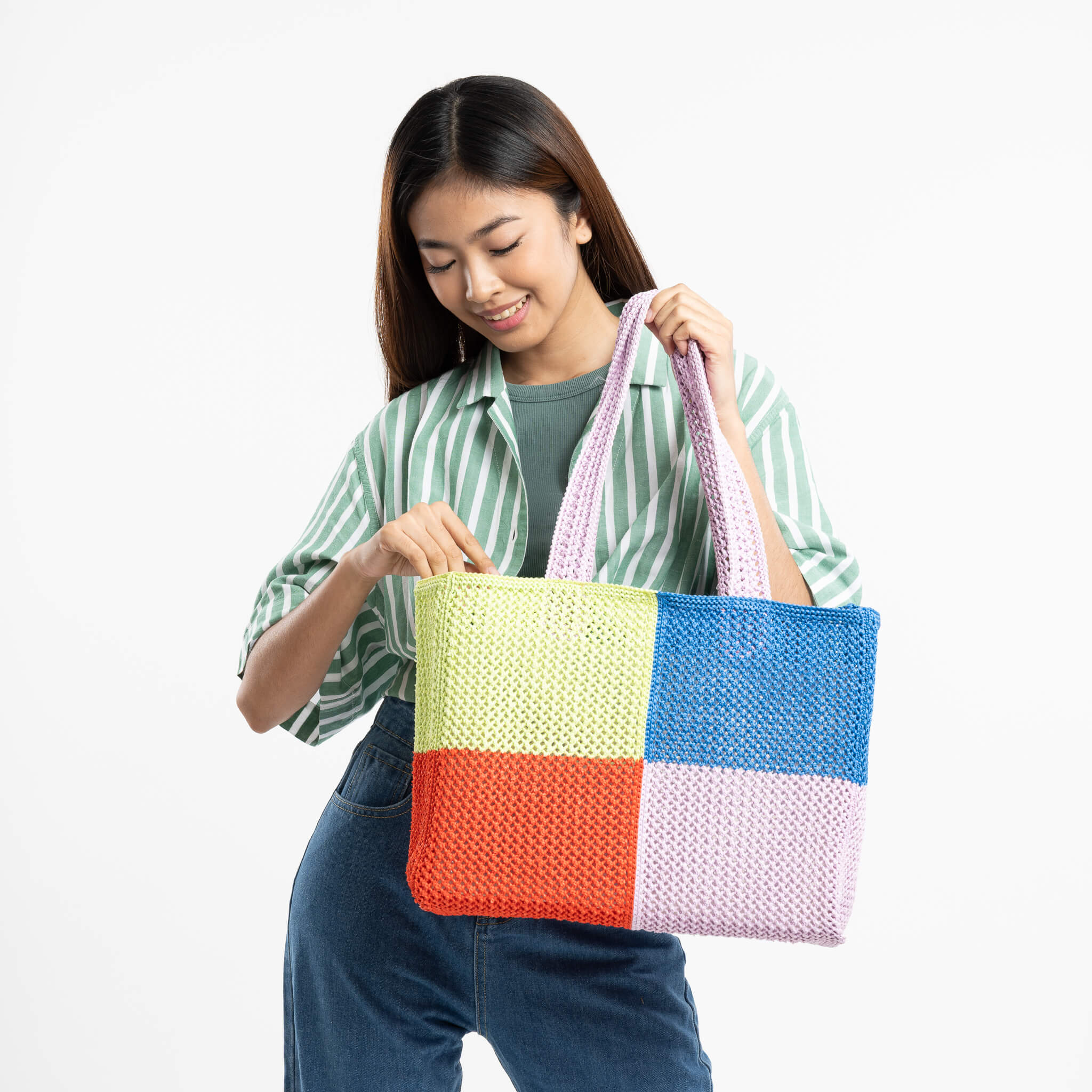 Quattro Raffia Beach Tote - Image 9