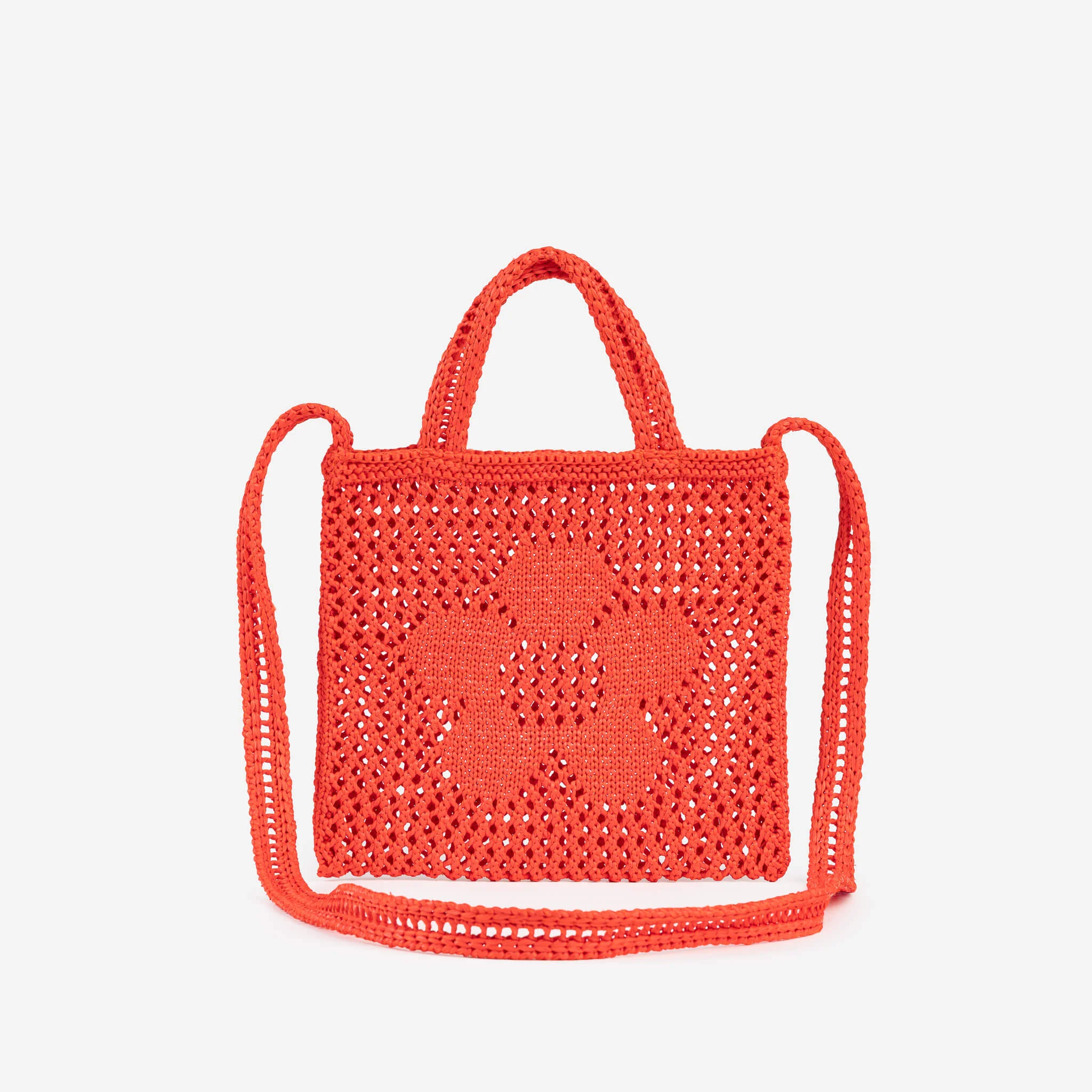Flower Raffia Mini Tote - Image 2