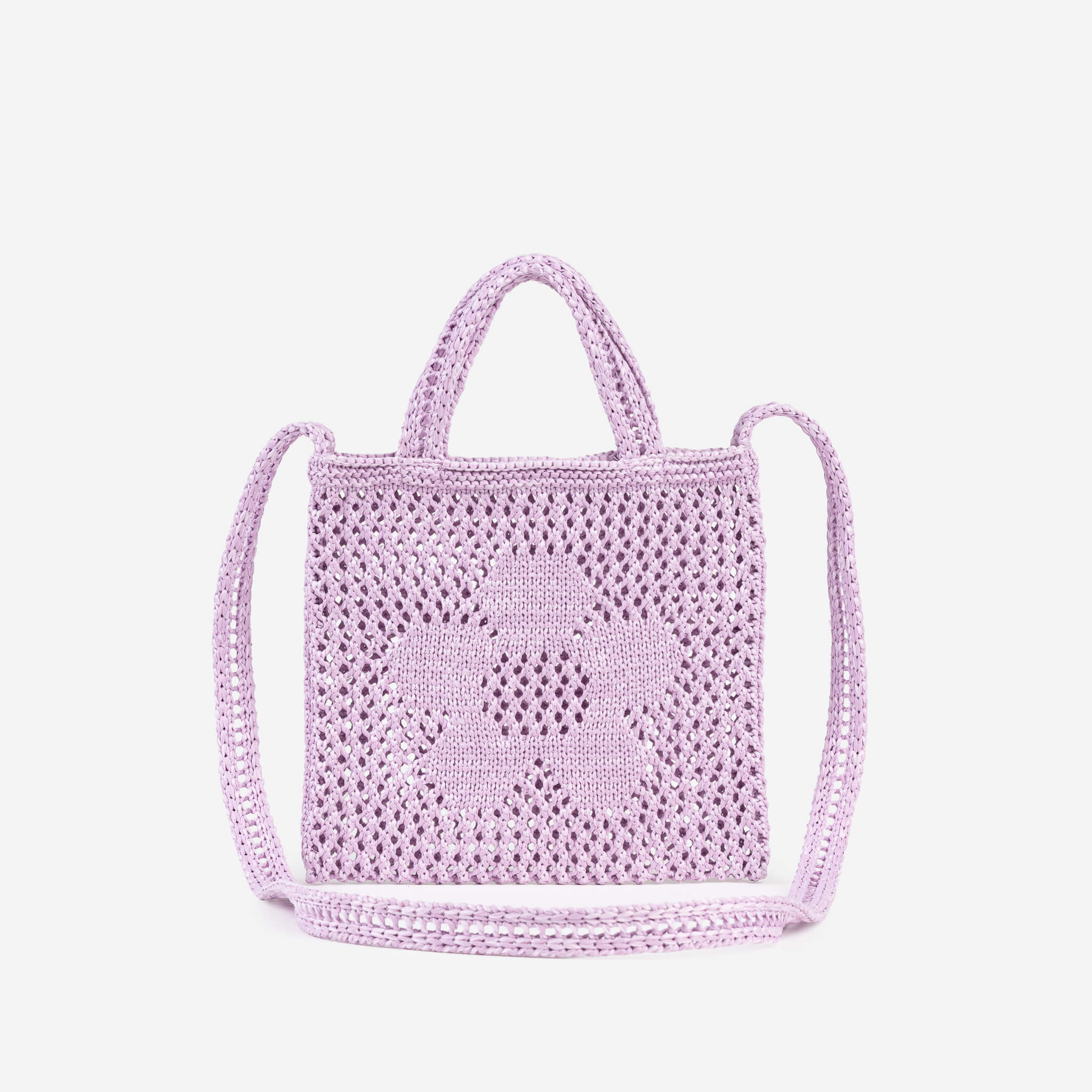 Flower Raffia Mini Tote - Image 7
