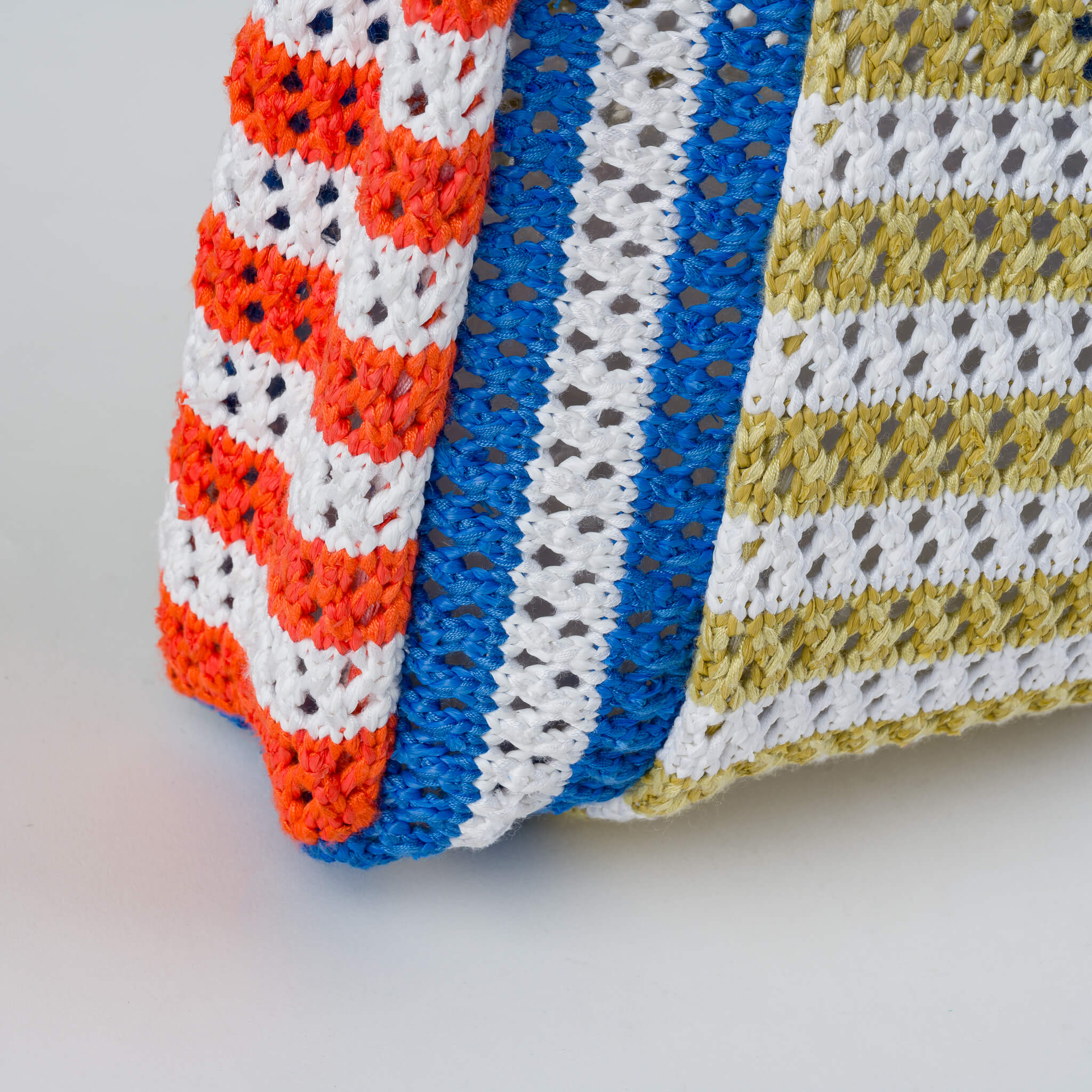 Stripe Mini Raffia Bag - Image 7