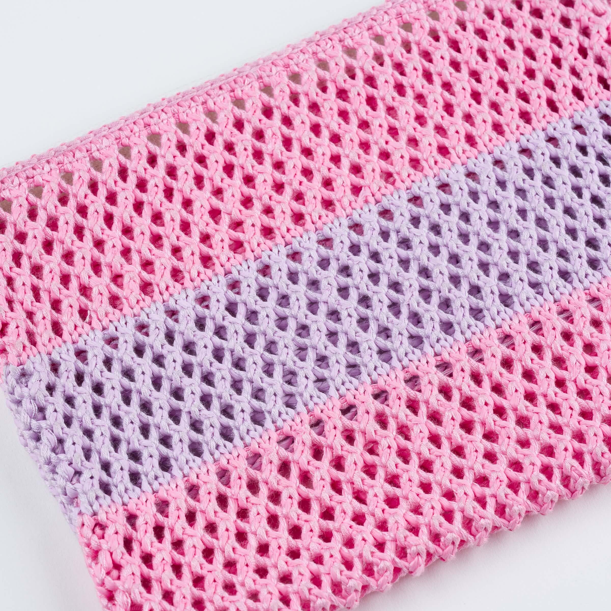Stripe Raffia Pouch - Image 6