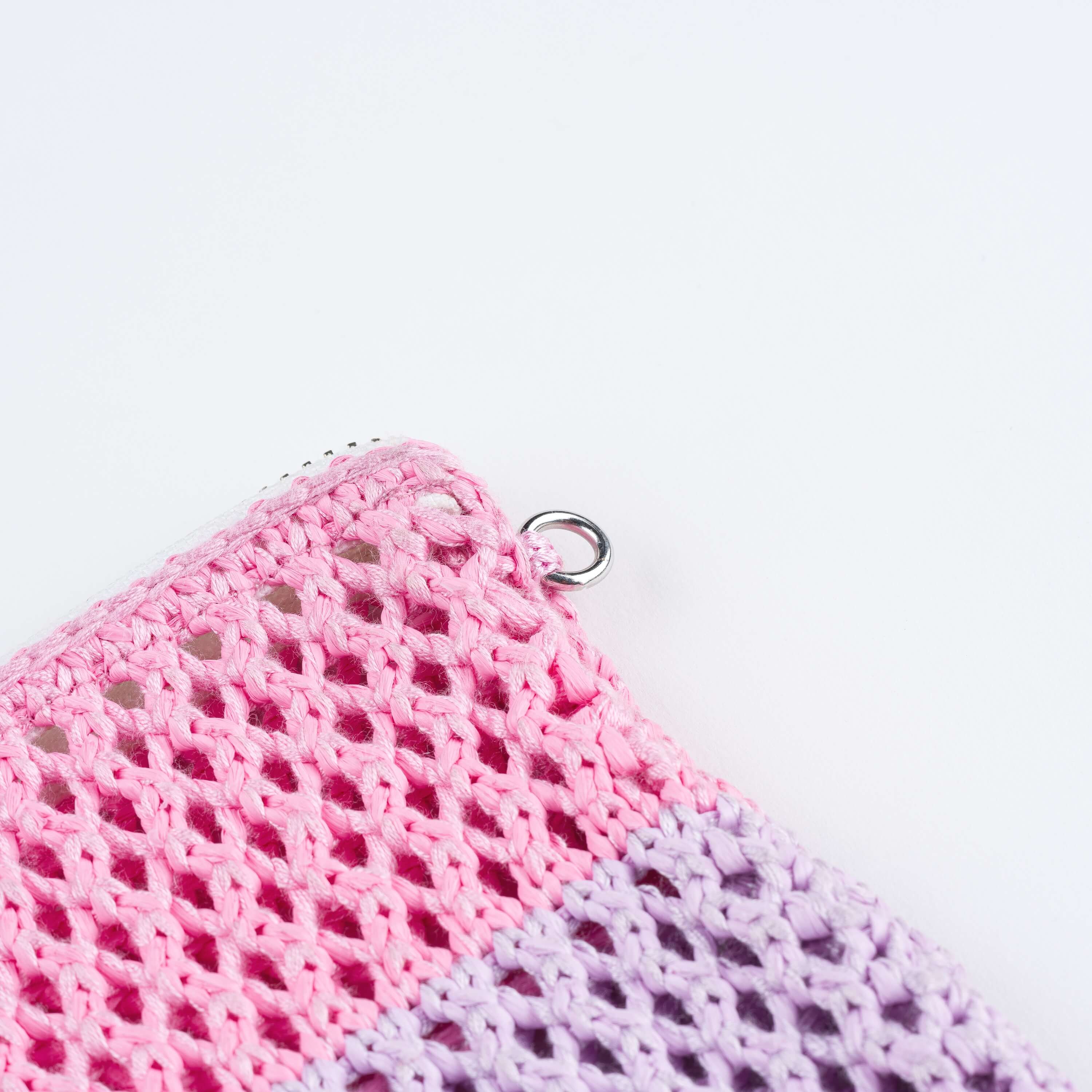 Stripe Raffia Pouch - Image 7