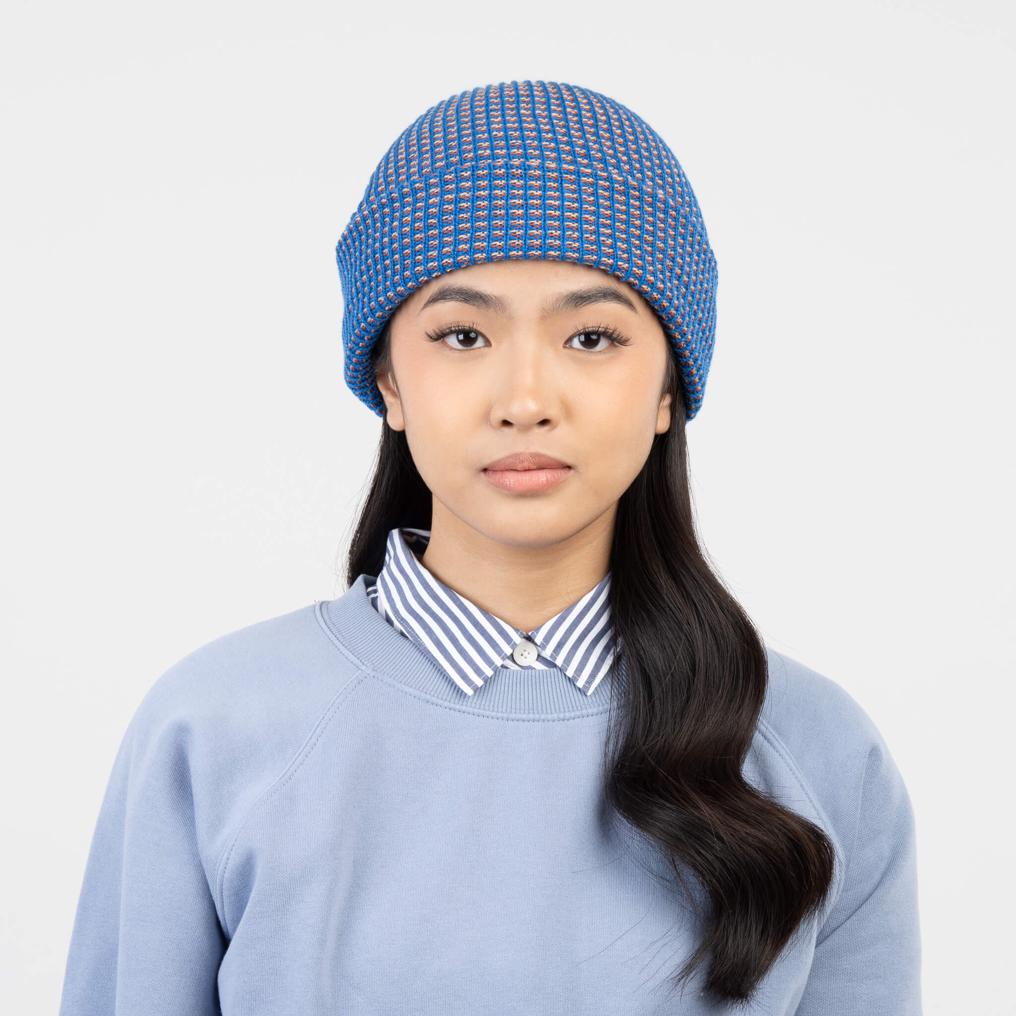Simple Grid Knit Beanie - Image 30