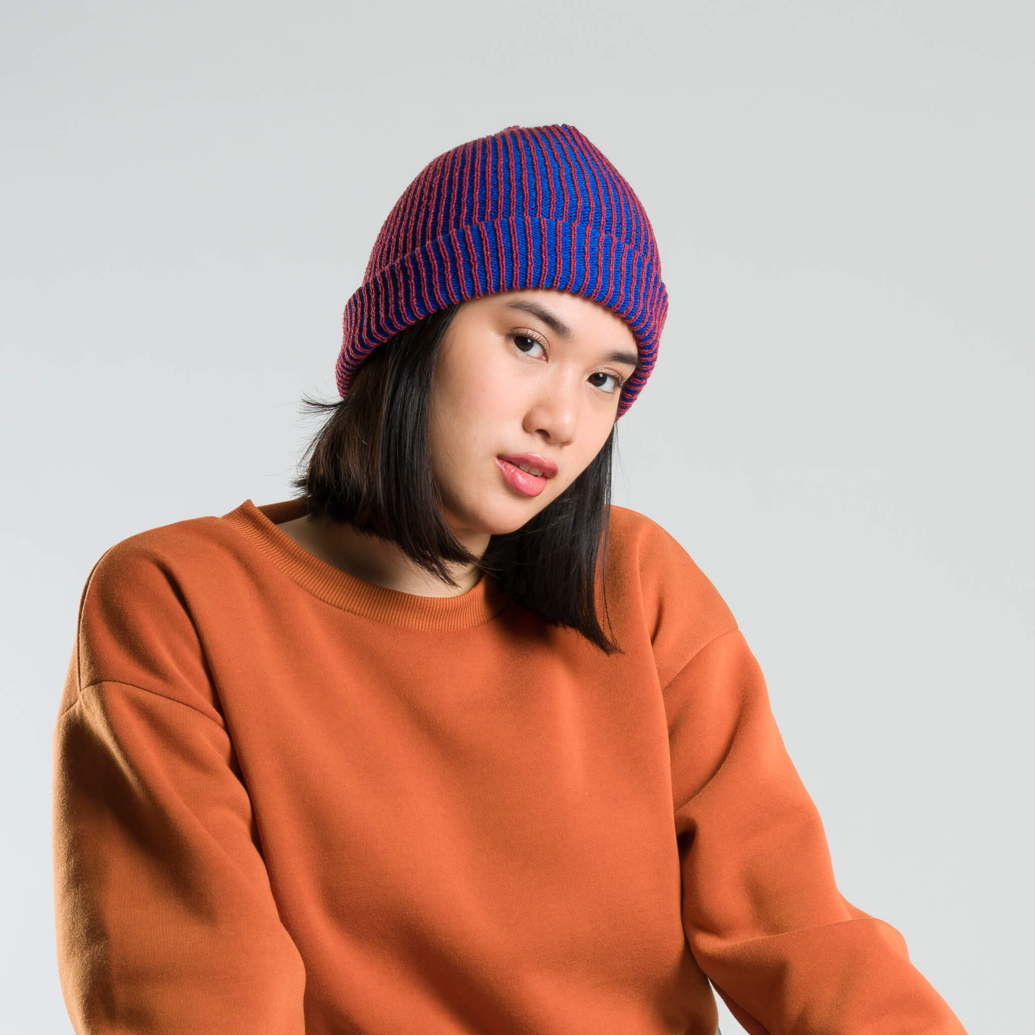 Simple Rib Knit Beanie - Image 14