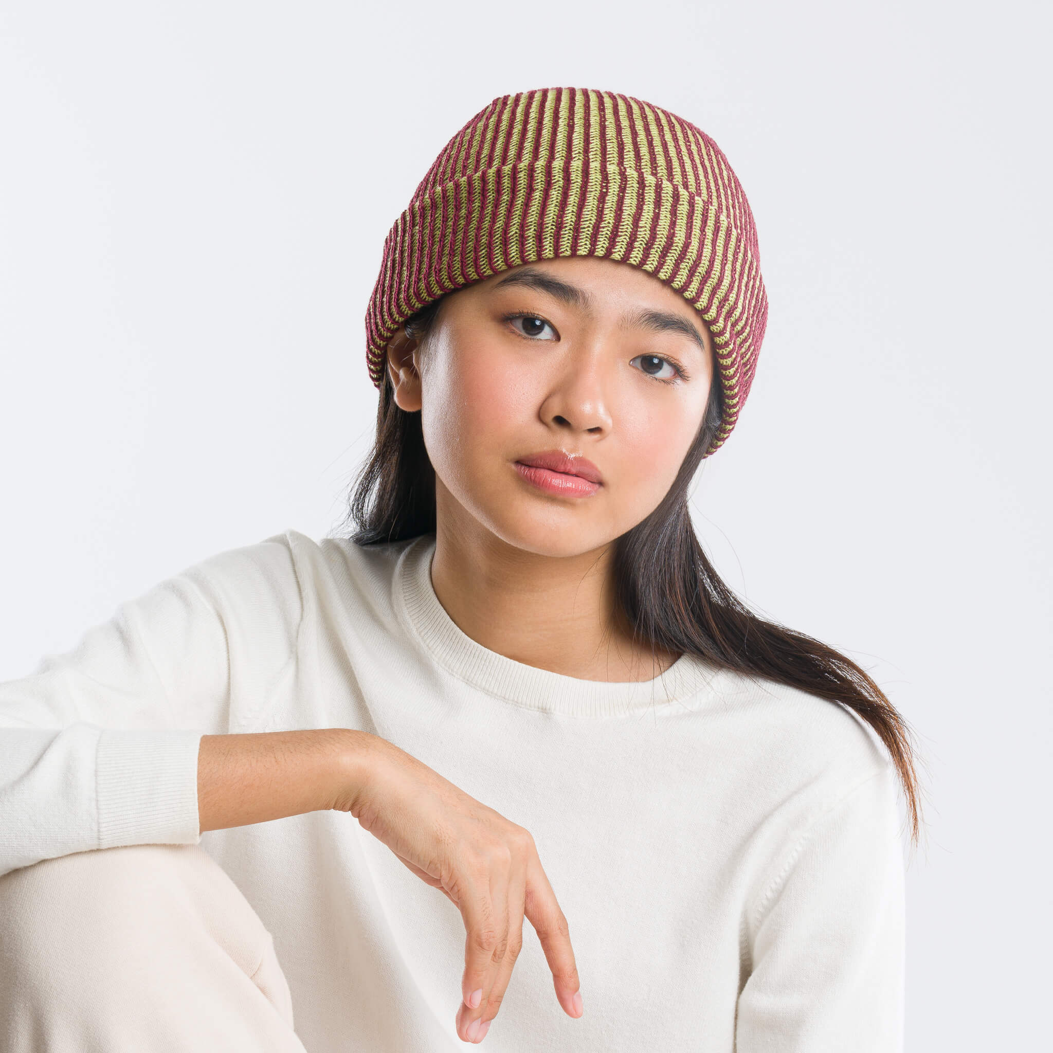 Simple Rib Knit Beanie - Image 29
