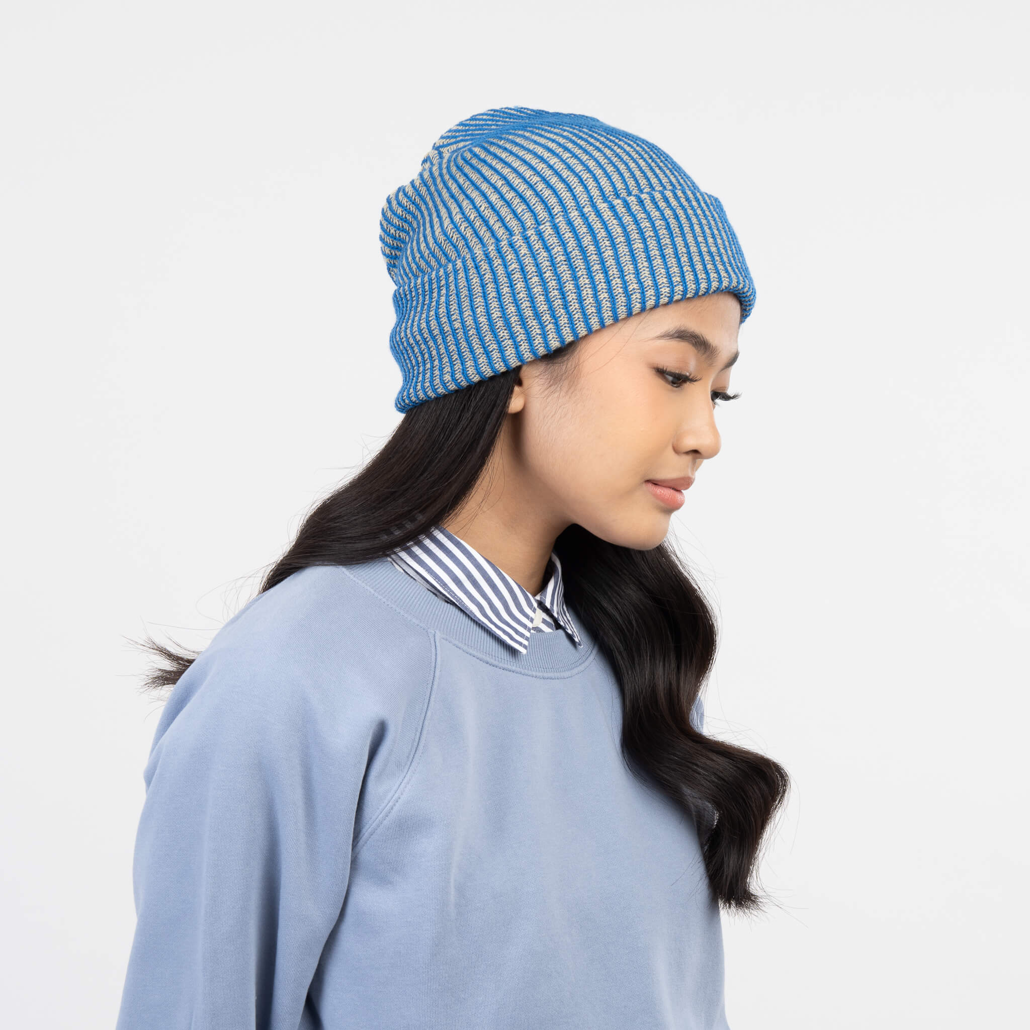 Simple Rib Knit Beanie - Image 37