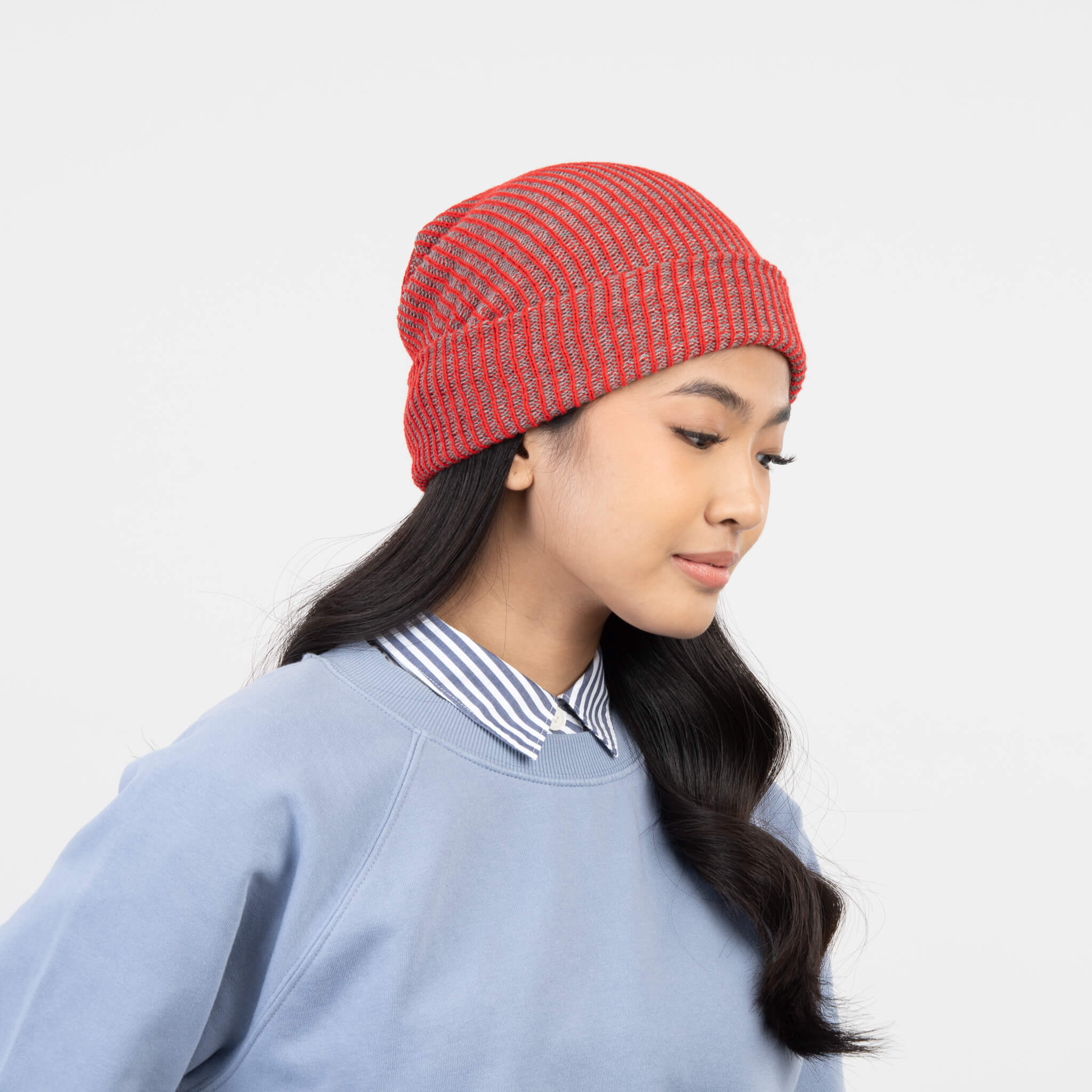 Simple Rib Knit Beanie - Image 46