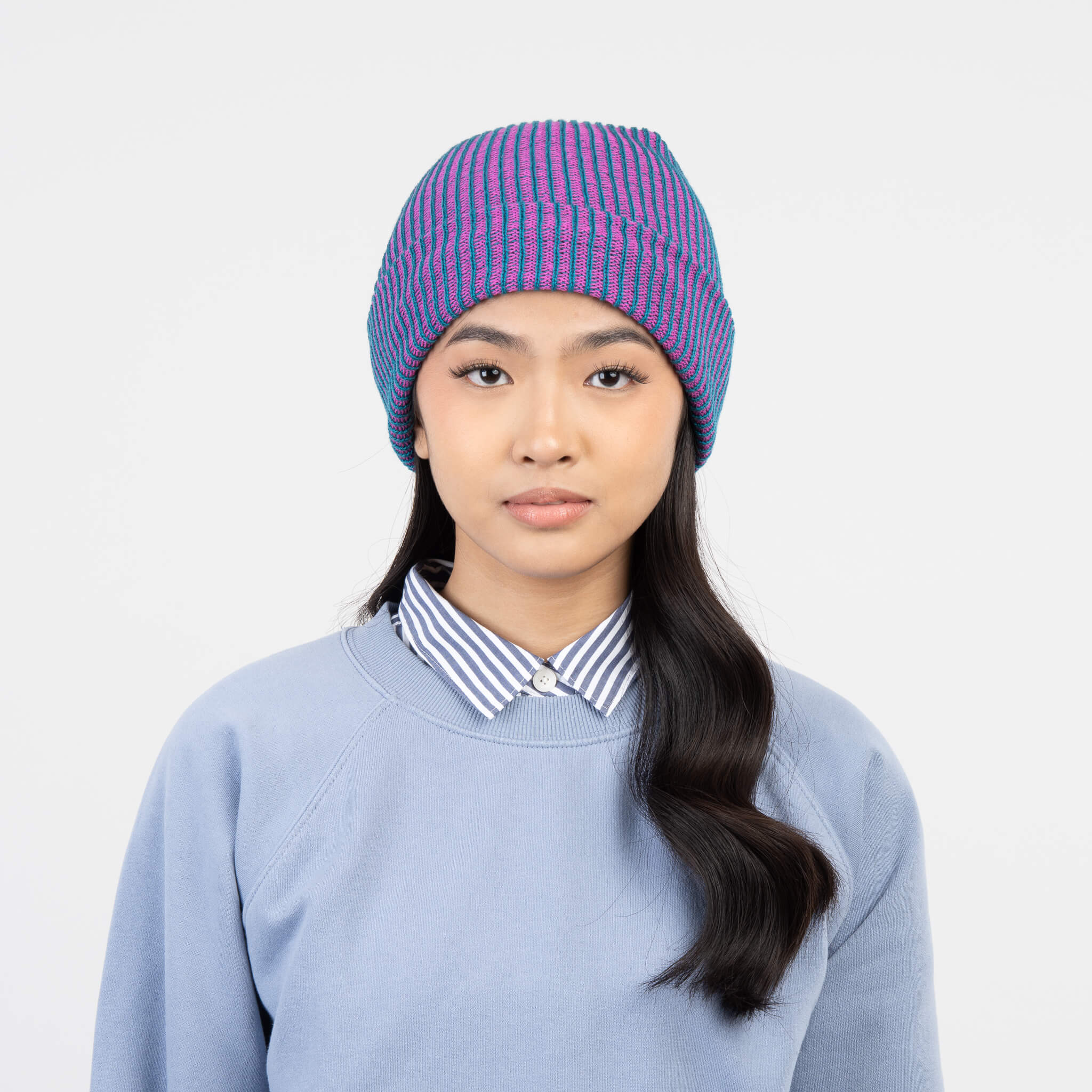 Simple Rib Knit Beanie - Image 47